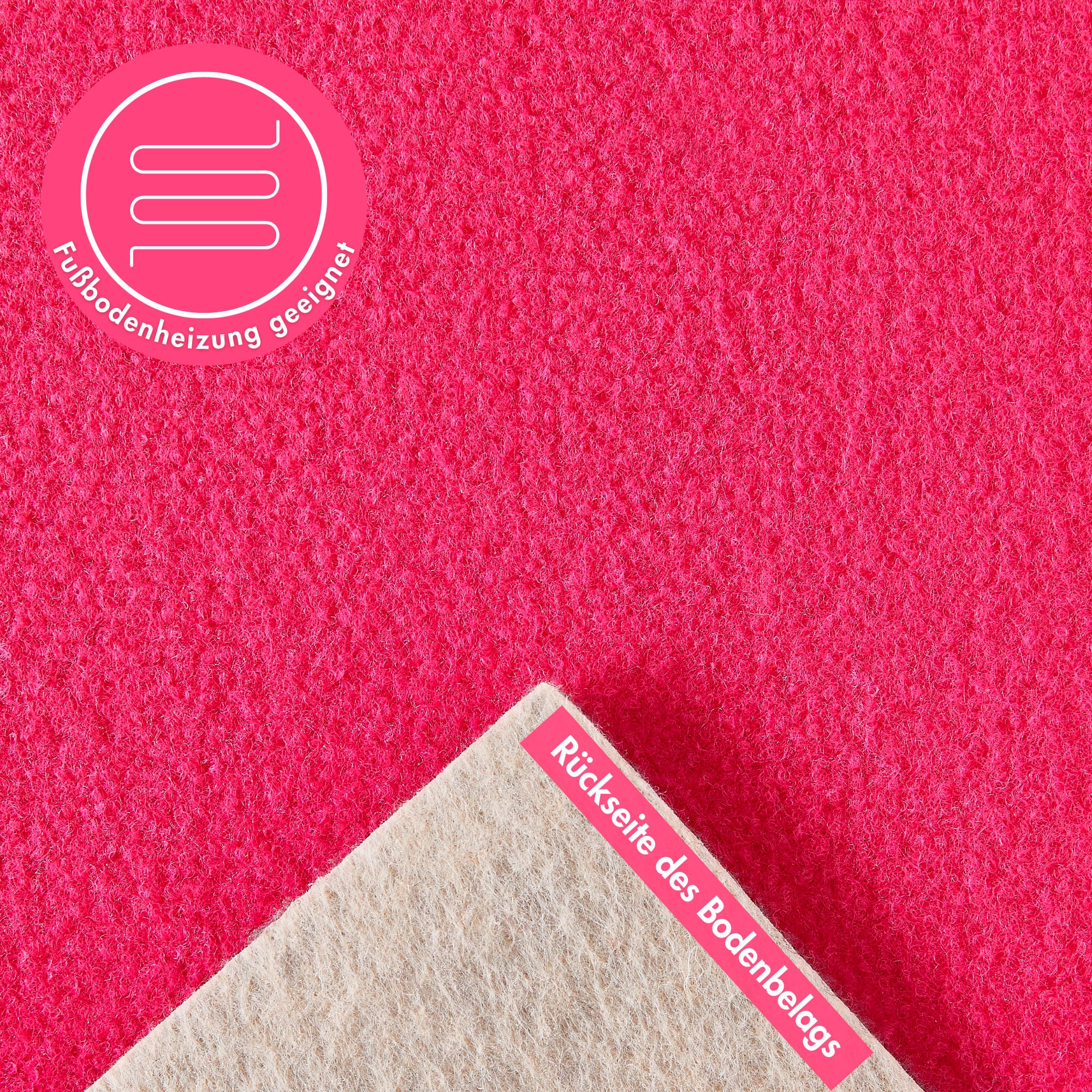 Andiamo Teppichboden »Sina, Velours, Made in Belgium«, rechteckig, 6 mm Höhe, Uni Farben, Breite 400 cm, strapazierfähig, pflegeleicht, Wohnzimmer