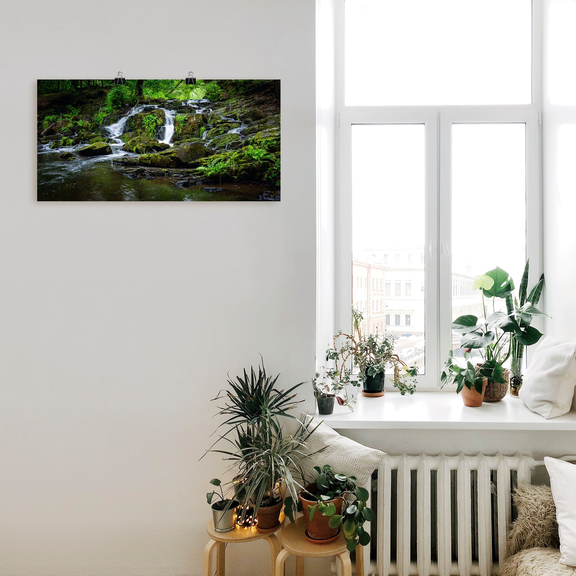 Artland Wandbild »Wasserfall Panorama«, Wasserfallbilder, (1 St.), als Leinwandbild, Poster in verschied. Grössen