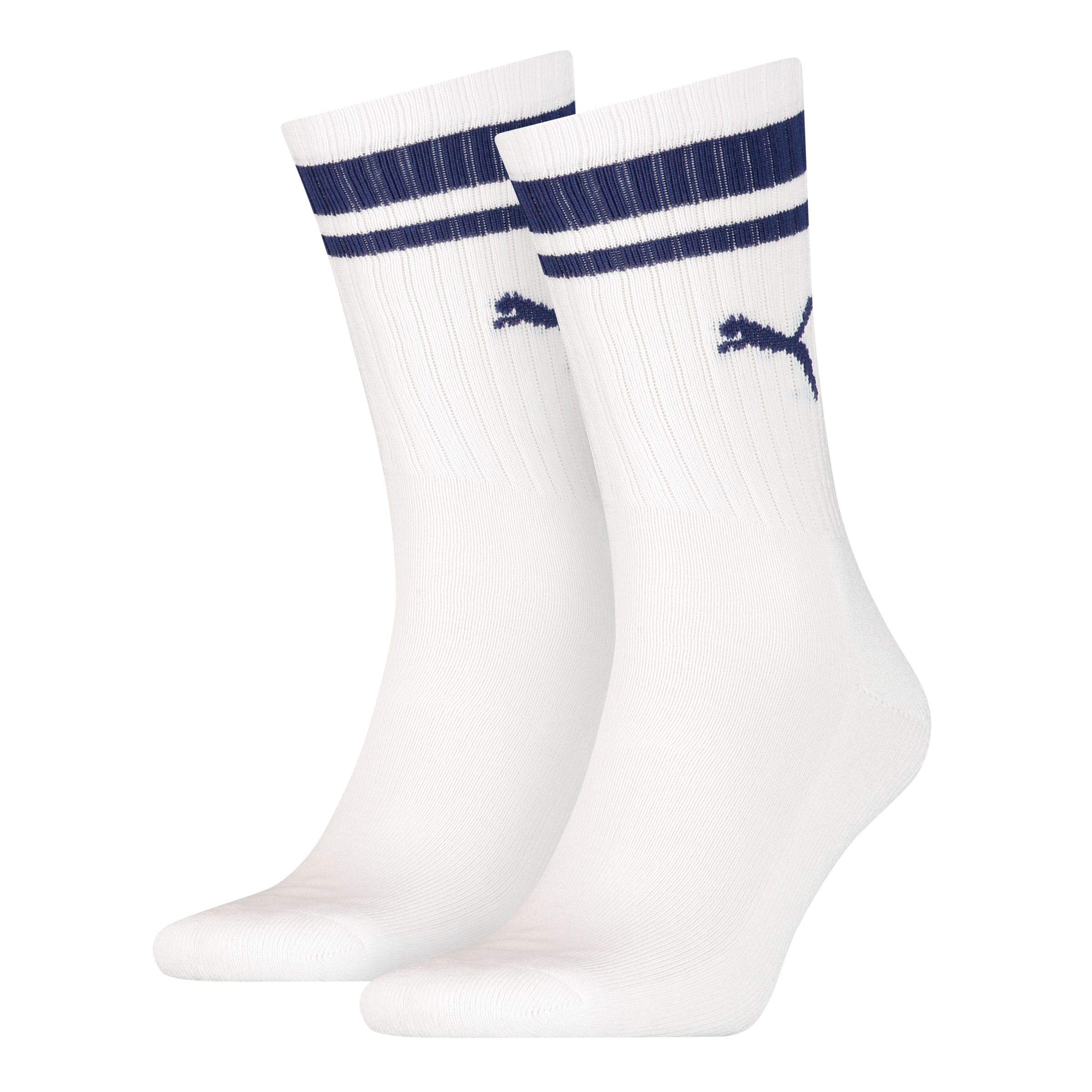 PUMA Socken »PUMA UNISEX HERITAGE CREW SOCK« 2 Paar tlg. Komfort-Passform, gepolsterte Sohle