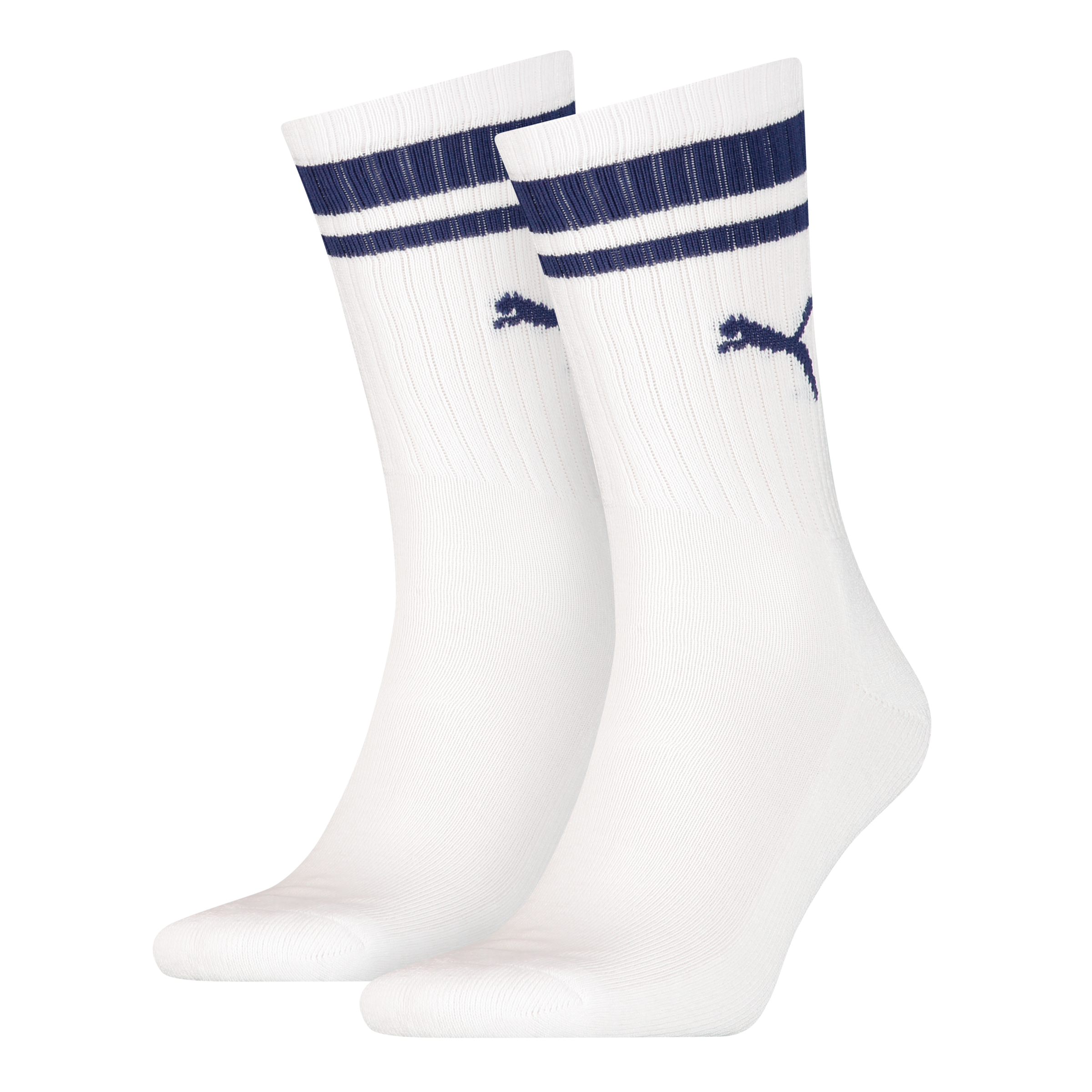 PUMA Socken "PUMA UNISEX HERITAGE CREW SOCK" 2 Stk. tlg. Komfort-Passform, gepolsterte Sohle