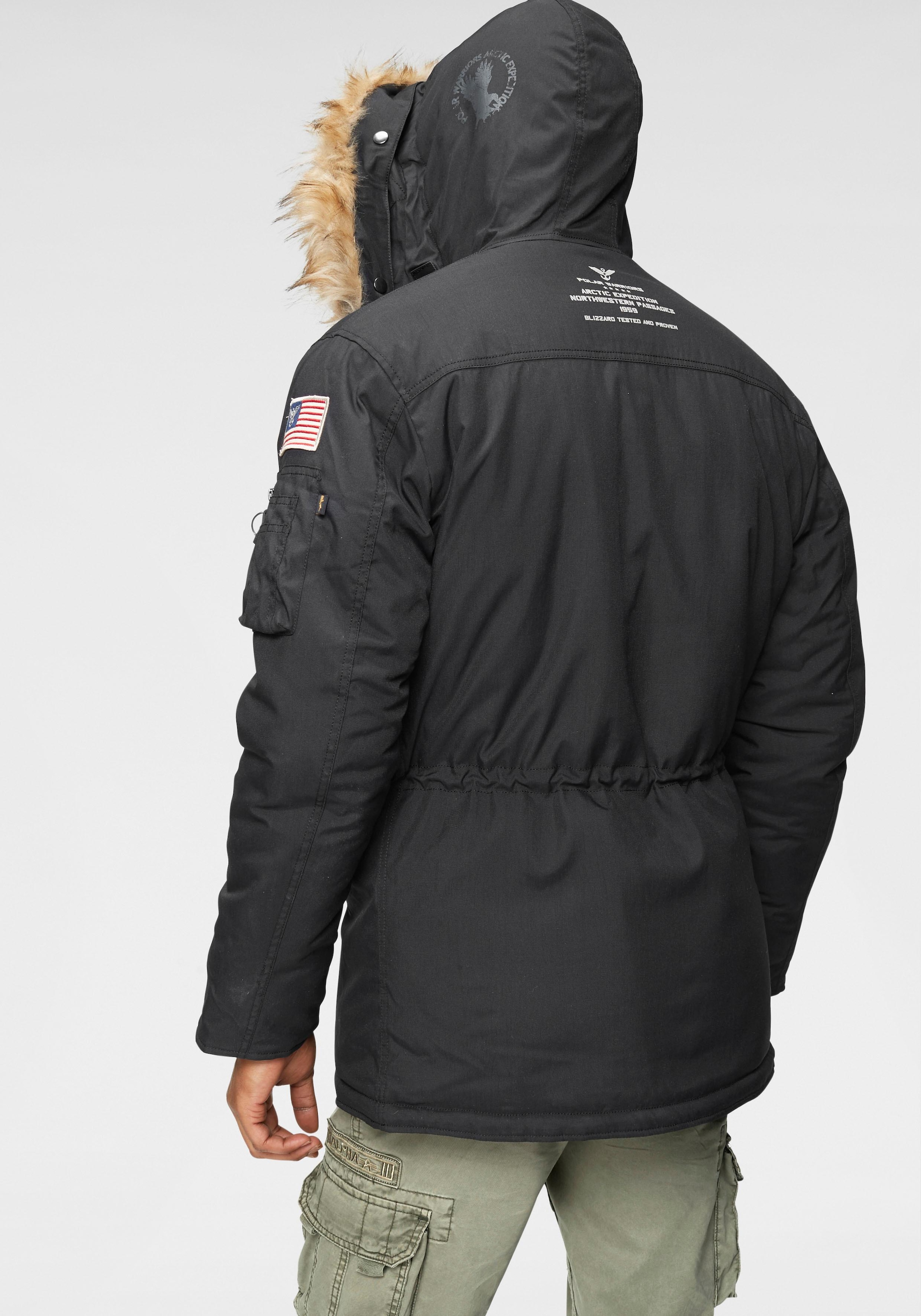 Alpha Industries Parka »POLAR JACKET«, mit Kapuze