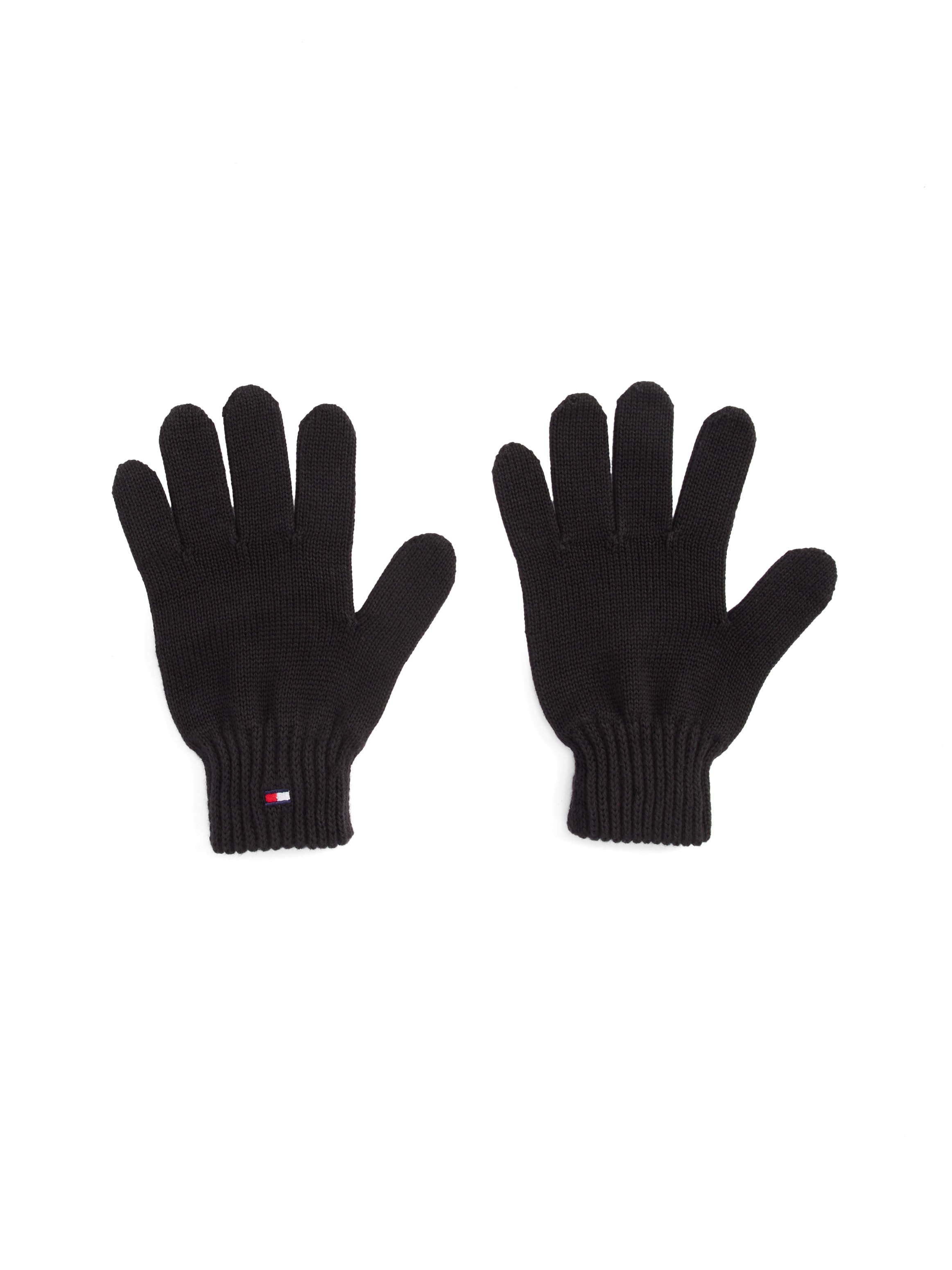 Tommy Hilfiger Strickhandschuhe »SMALL FLAG GLOVES«, mit Logostickerei