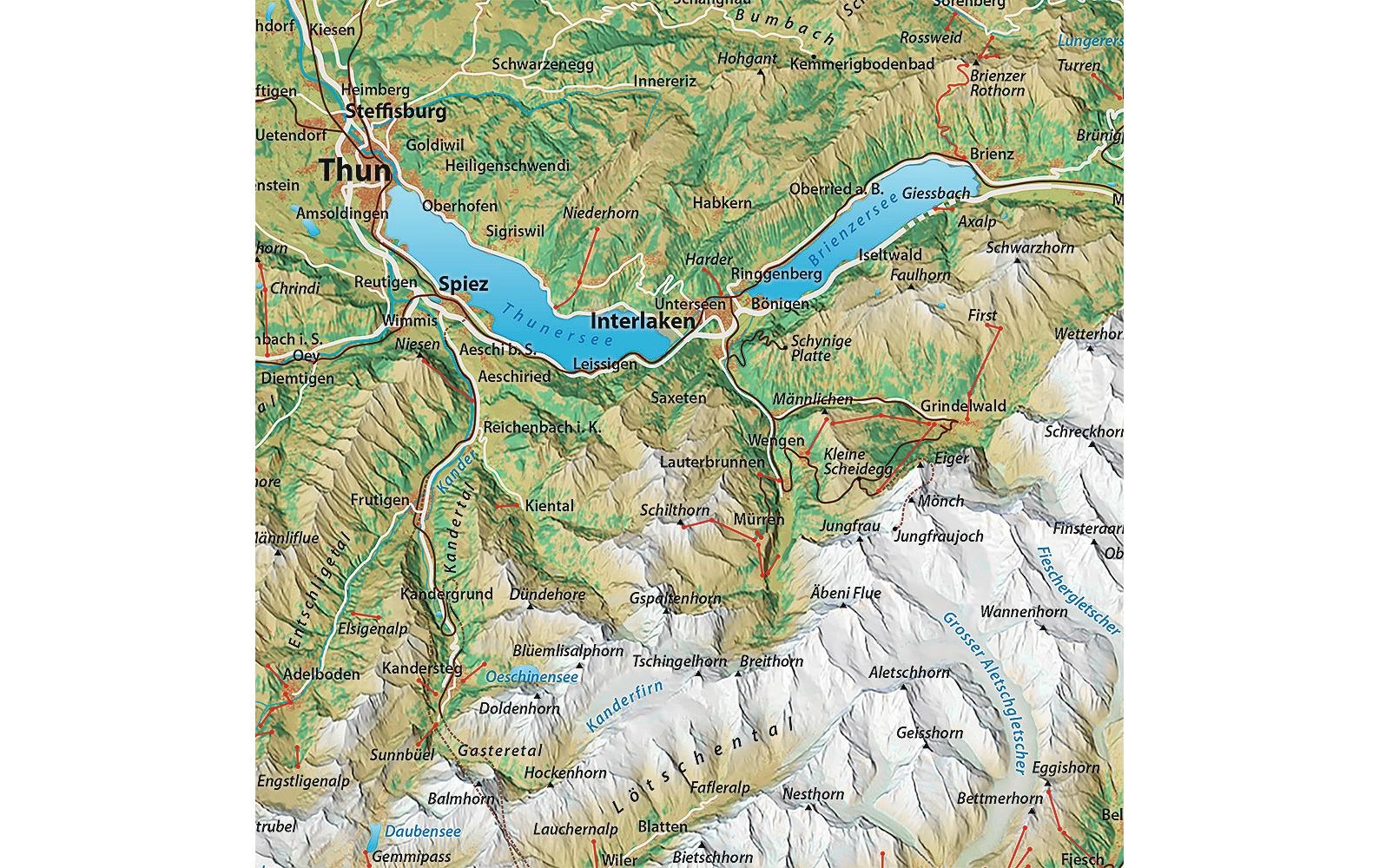 Puzzle »Panoramakarte Schweiz«