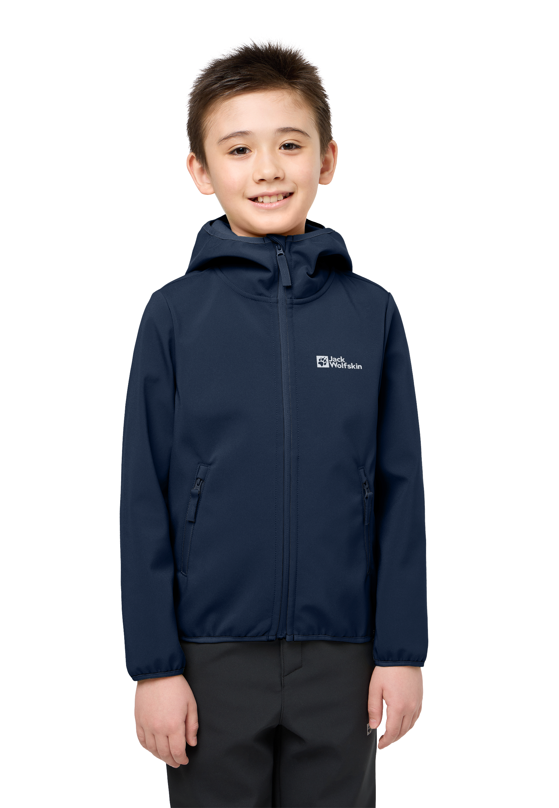 Jack Wolfskin Softshelljacke »FOURWINDS JACKET für Kinder«, mit Kapuze