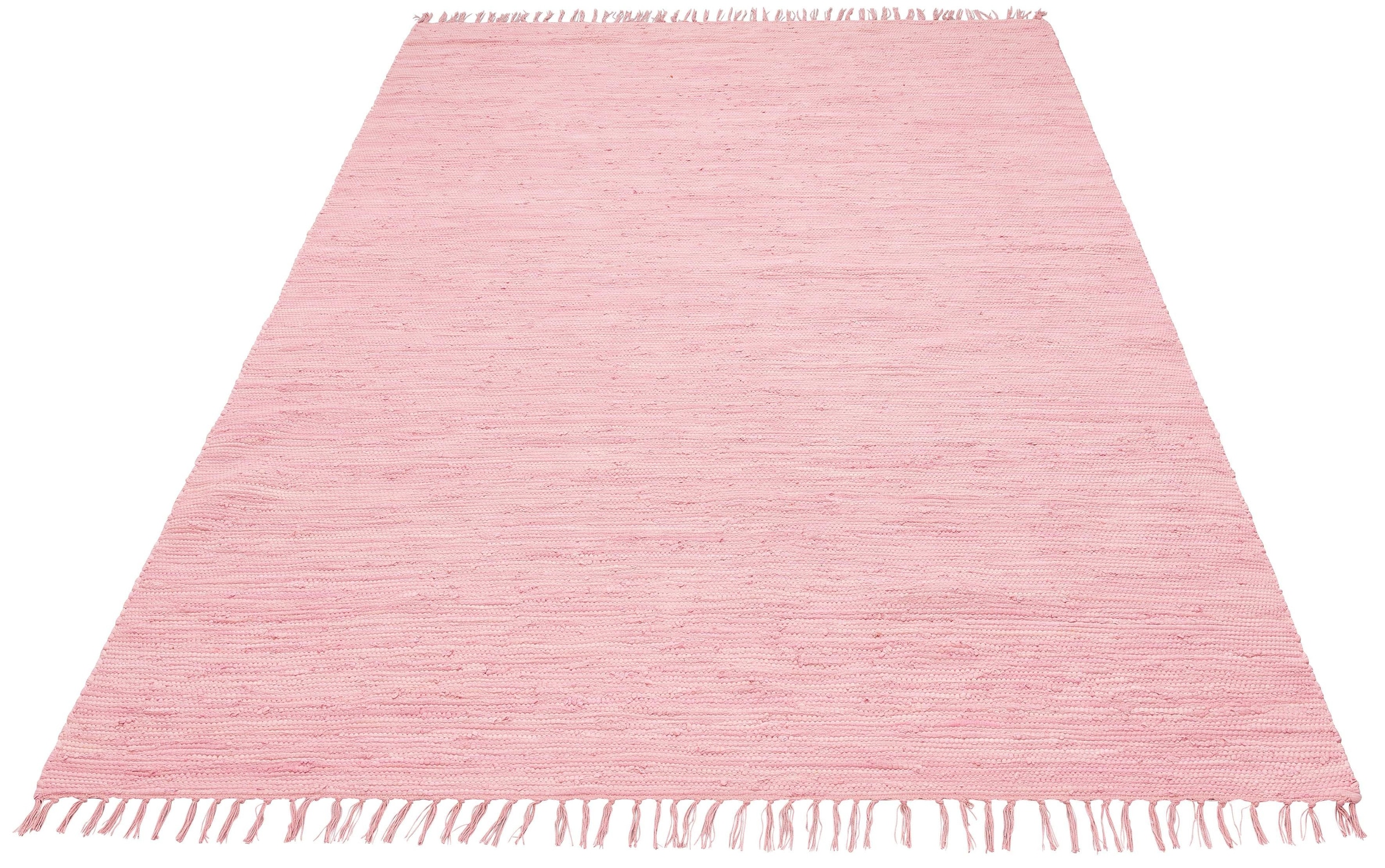 Lüttenhütt Teppich »Paul«, rechteckig, Wendeteppich, handgewebt, beidseitig  verwendbar, mit Fransen online kaufen | Jelmoli-Versand