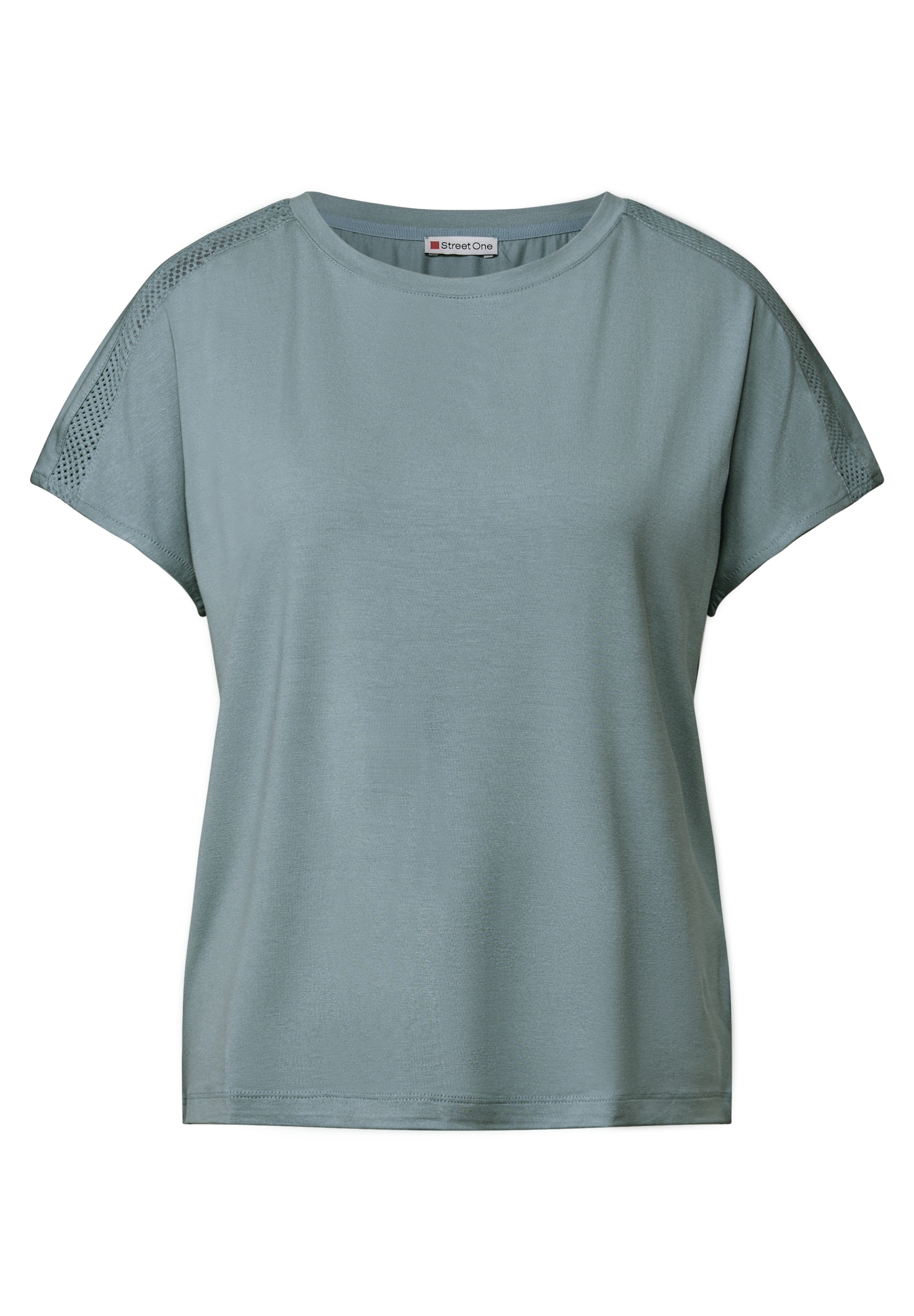 STREET ONE Shirttop, mit Mesh-Detail
