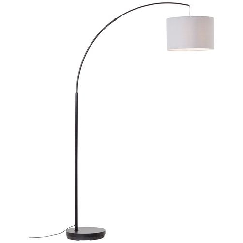 Brilliant Bogenlampe »Aike«, 1 flammig, Leuchtmittel E27 | ohne Leuchtmittel, 180 cm Höhe, Ausladung 113 cm, E27, Metall/Textil