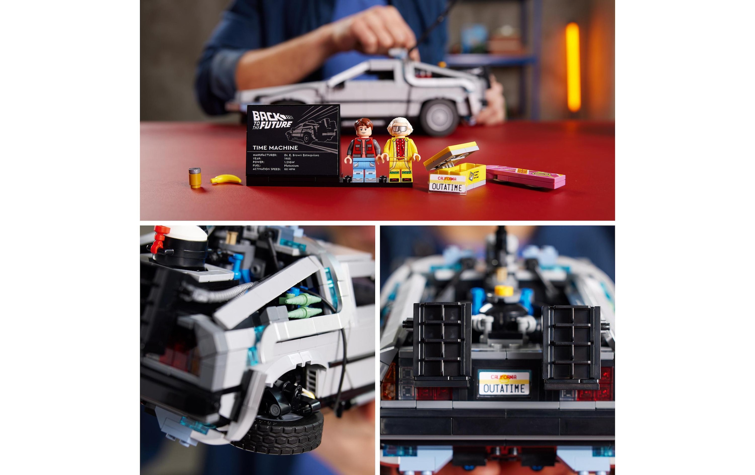 LEGO® Spielzeug-Auto »to the Future Zeitmaschine 10300«, (1872 tlg.)