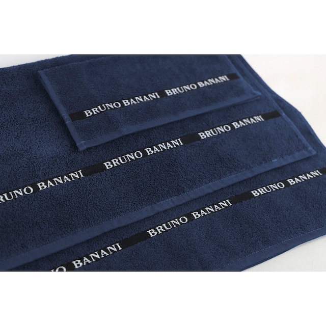 Bruno Banani Handtuch Set »Danny«, Set, 6 tlg., Walkfrottier, mit  Logostreifen, einfarbiges Handtuch-Set aus 100% Baumwolle online shoppen |  Jelmoli-Versand