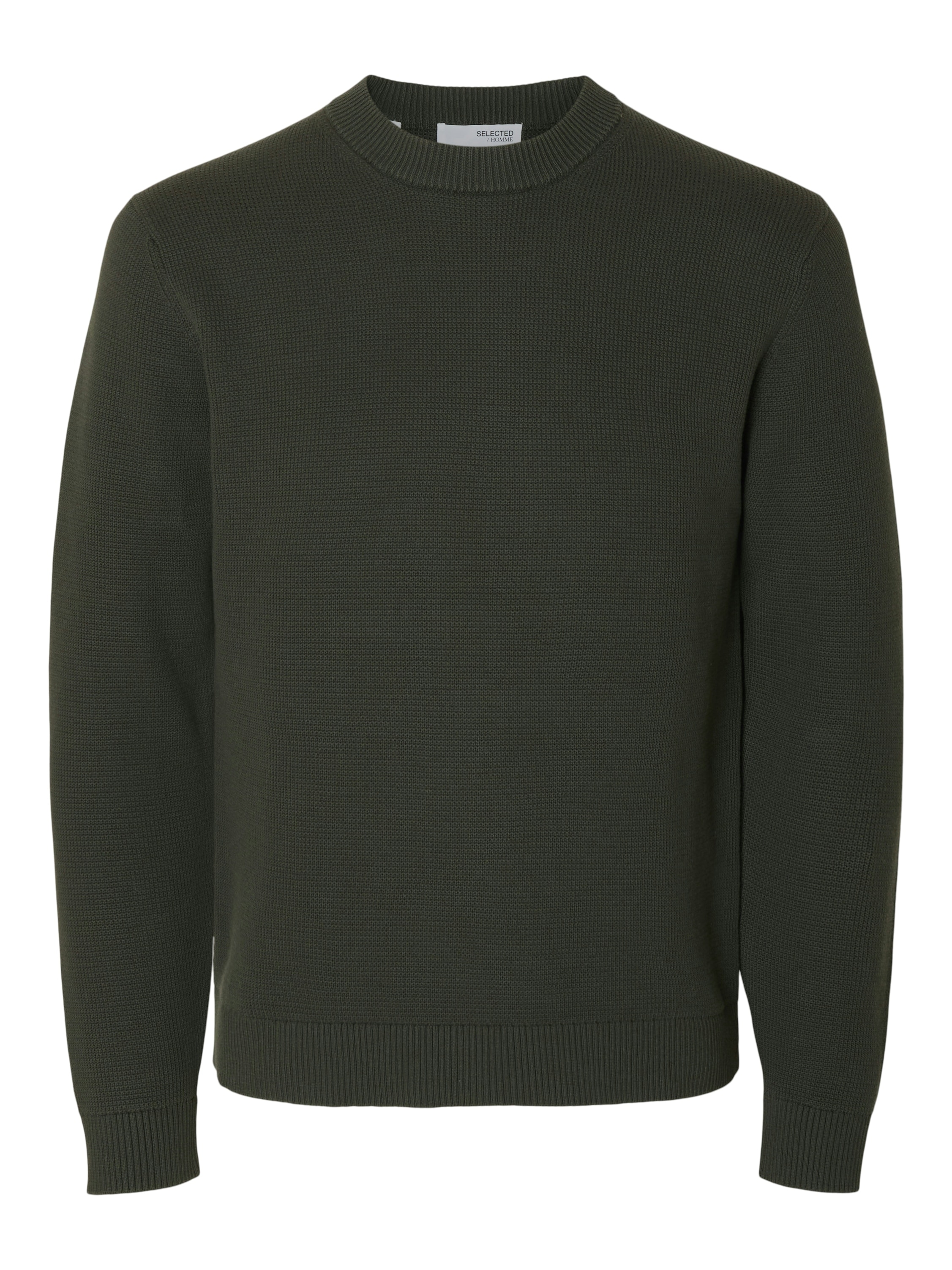SELECTED HOMME Rundhalspullover »SLHDANE LS KNIT STRUCTURE CREW NECK NOOS«