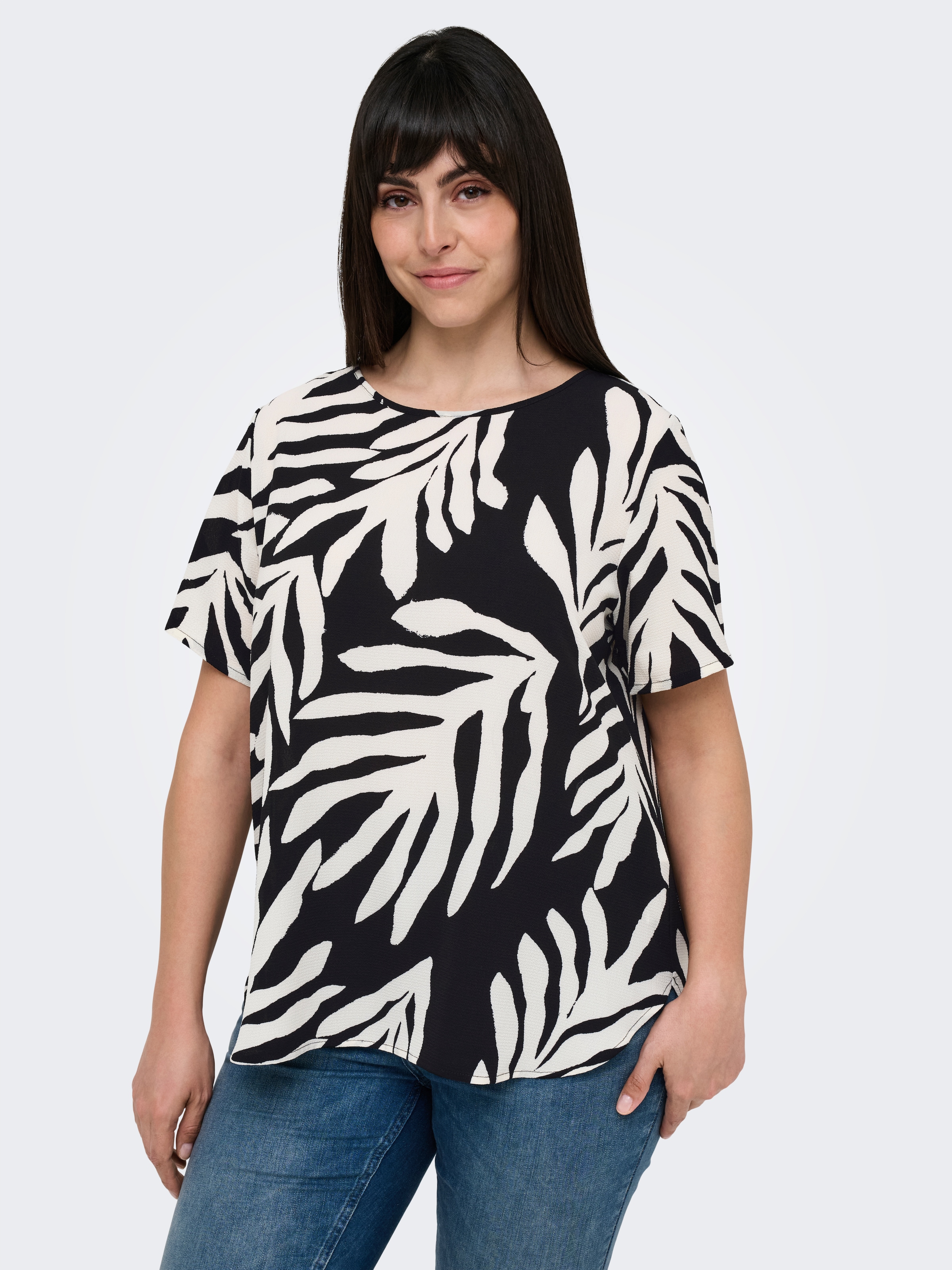 ONLY CARMAKOMA Shirtbluse »CARVICA SS TOP WVN NOOS«