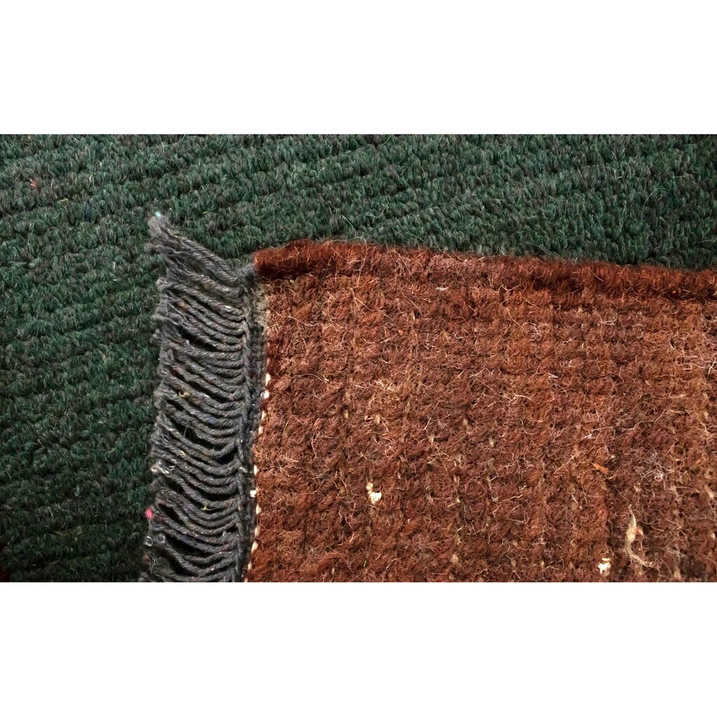 morgenland Wollteppich »Nepal Teppich handgeknüpft grün«, rechteckig, handgeknüpft