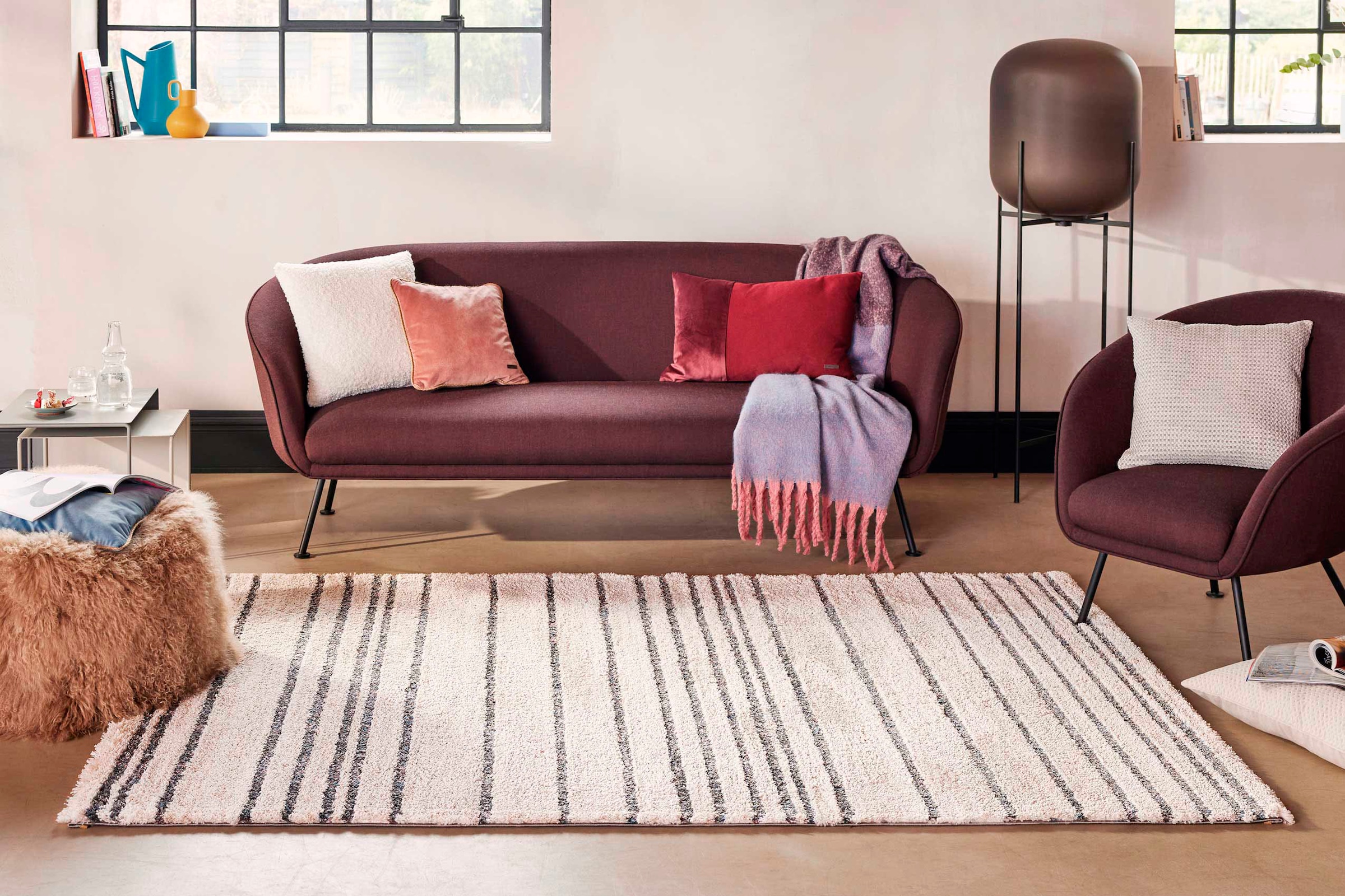 Esprit Hochflor-Teppich »Gesa ESP-80334«, rechteckig, 30 mm Höhe, Shaggy, Langflor, Wohnzimmer