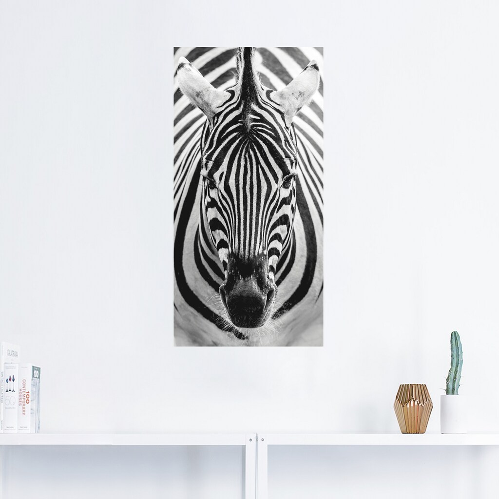 Artland Wandbild »Zebra«, Wildtiere, (1 St.)