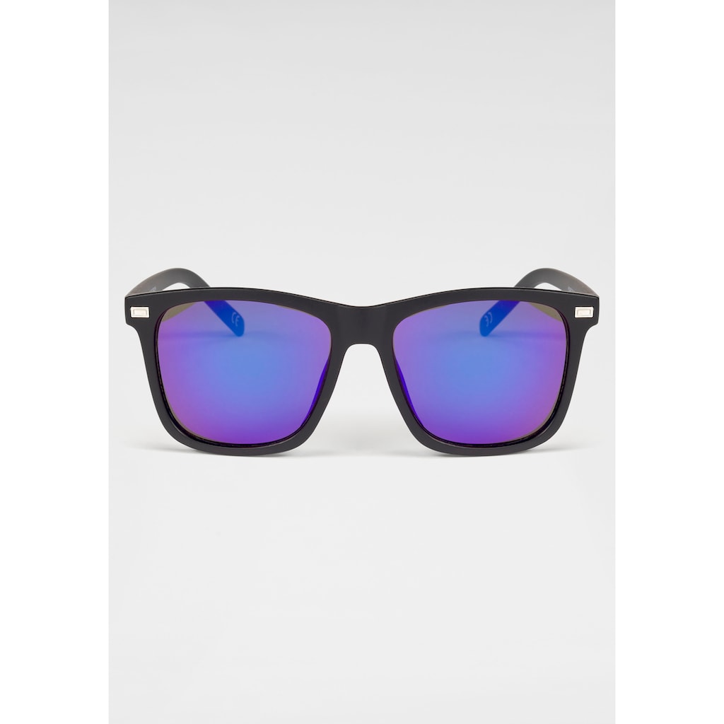Venice Beach Sonnenbrille, Eckige Vollrandsonnenbrille aus Kunststoff