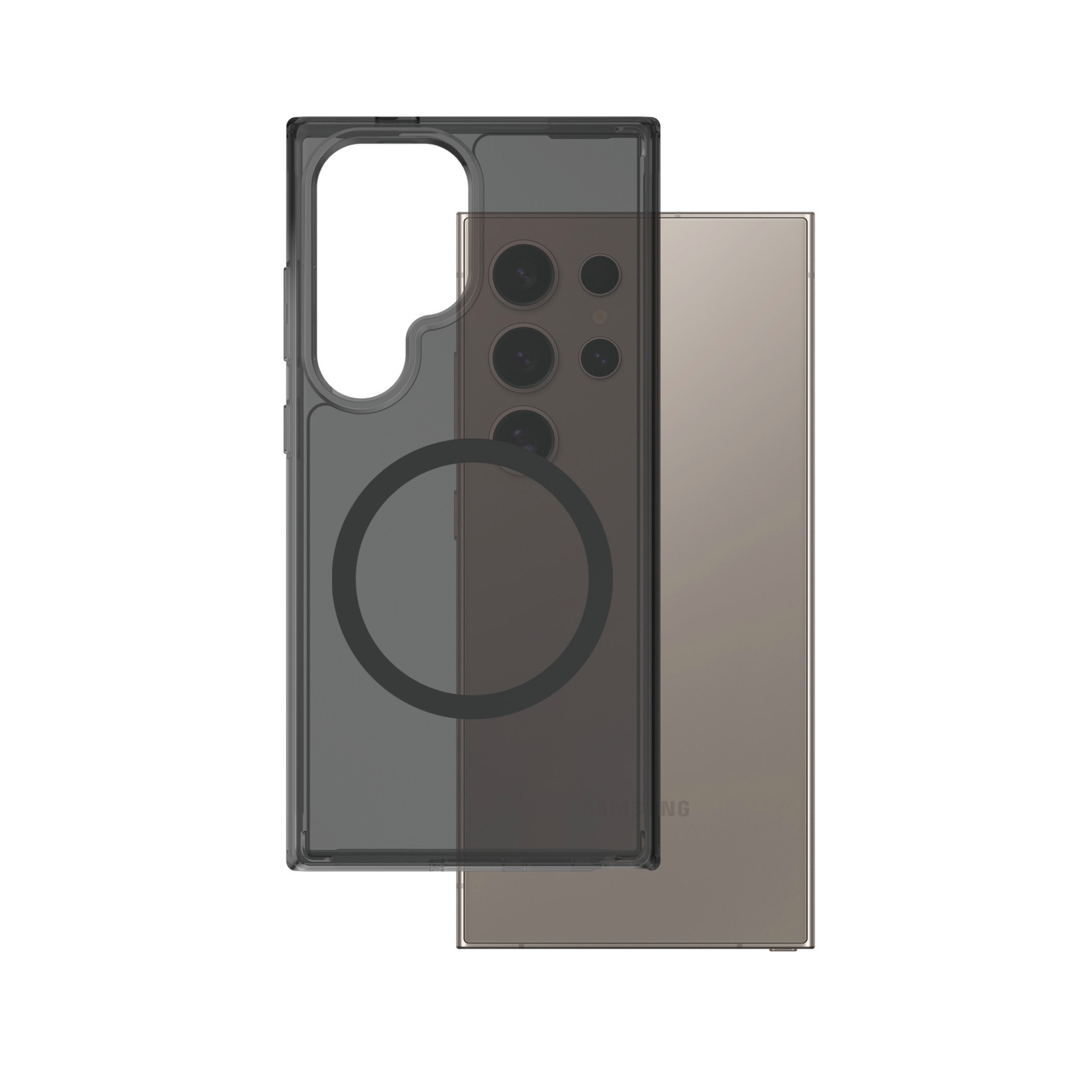CARE by PanzerGlass Handyhülle »Magnetic QI Compatible Smokey Case für Samsung Galaxy S25 Ultra«, Backcover, Schutzhülle, Handyschutzhülle, Case, Schutzcase, stossfest