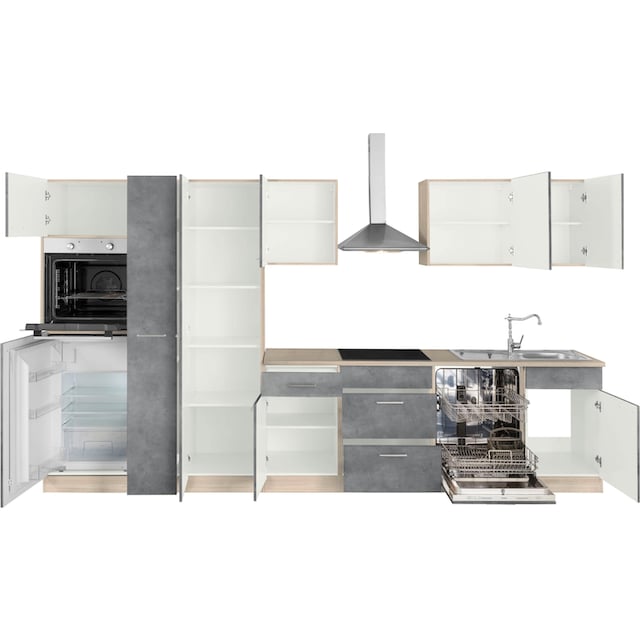 ❤ wiho Küchen Küchenzeile »Zell«, ohne E-Geräte, Breite 360 cm ordern im  Jelmoli-Online Shop