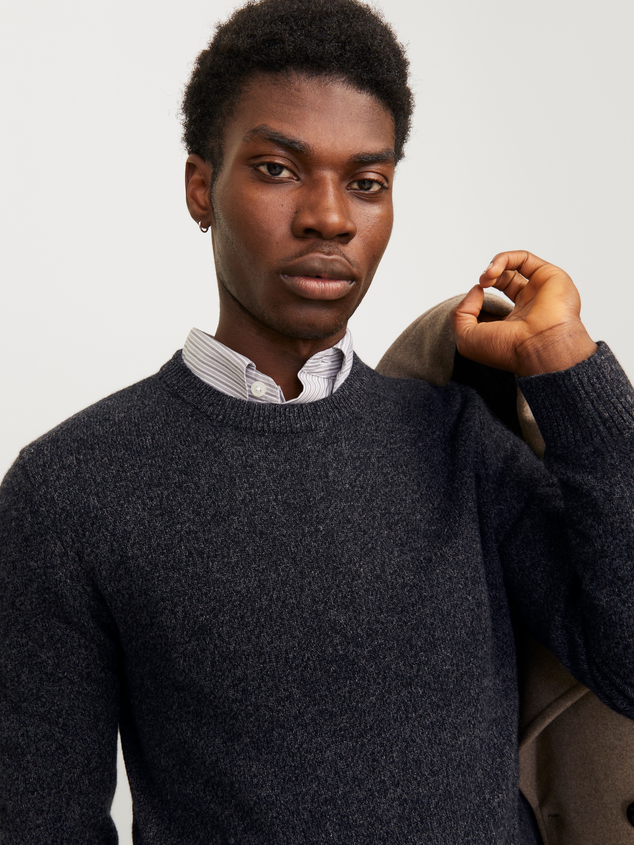 Jack & Jones Rundhalspullover »JPRBLULAMBSWOOL KNIT CREW NECK«