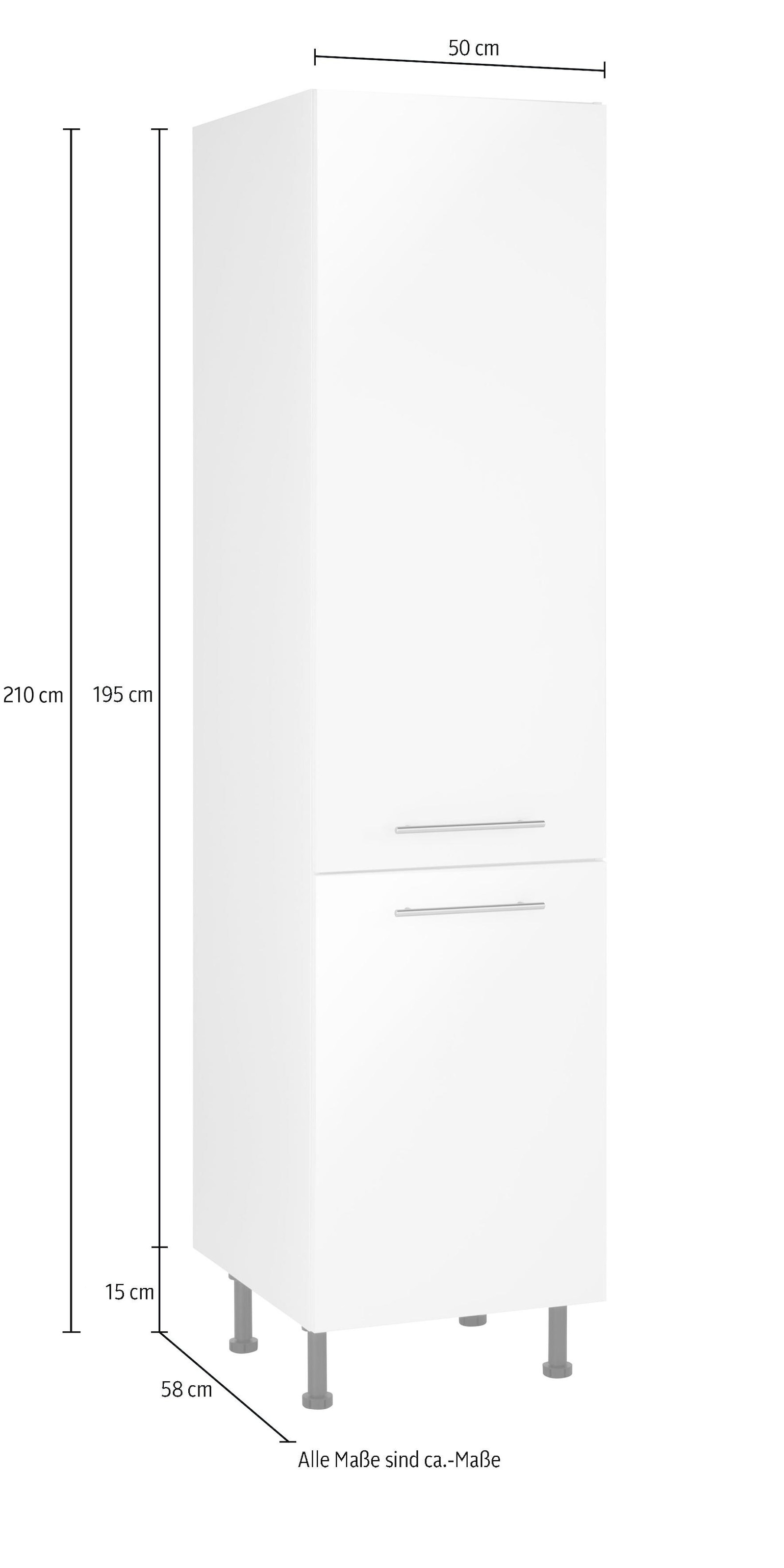wiho Küchen Seitenschrank »Ela«, 50 cm breit, höhenverstellbare Füsse