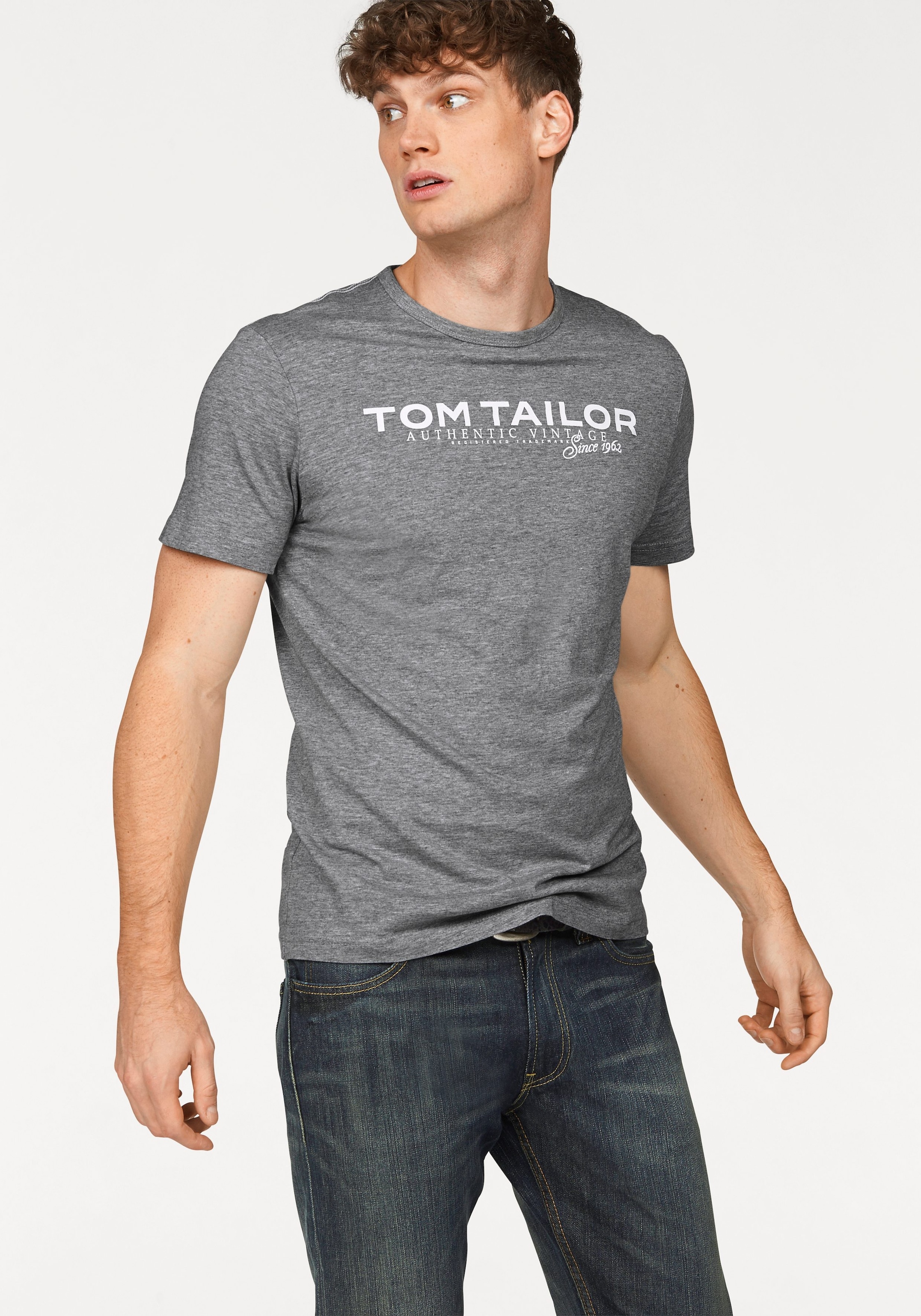 TOM Jelmoli-Versand Logoprint mit | online TAILOR T-Shirt, bestellen