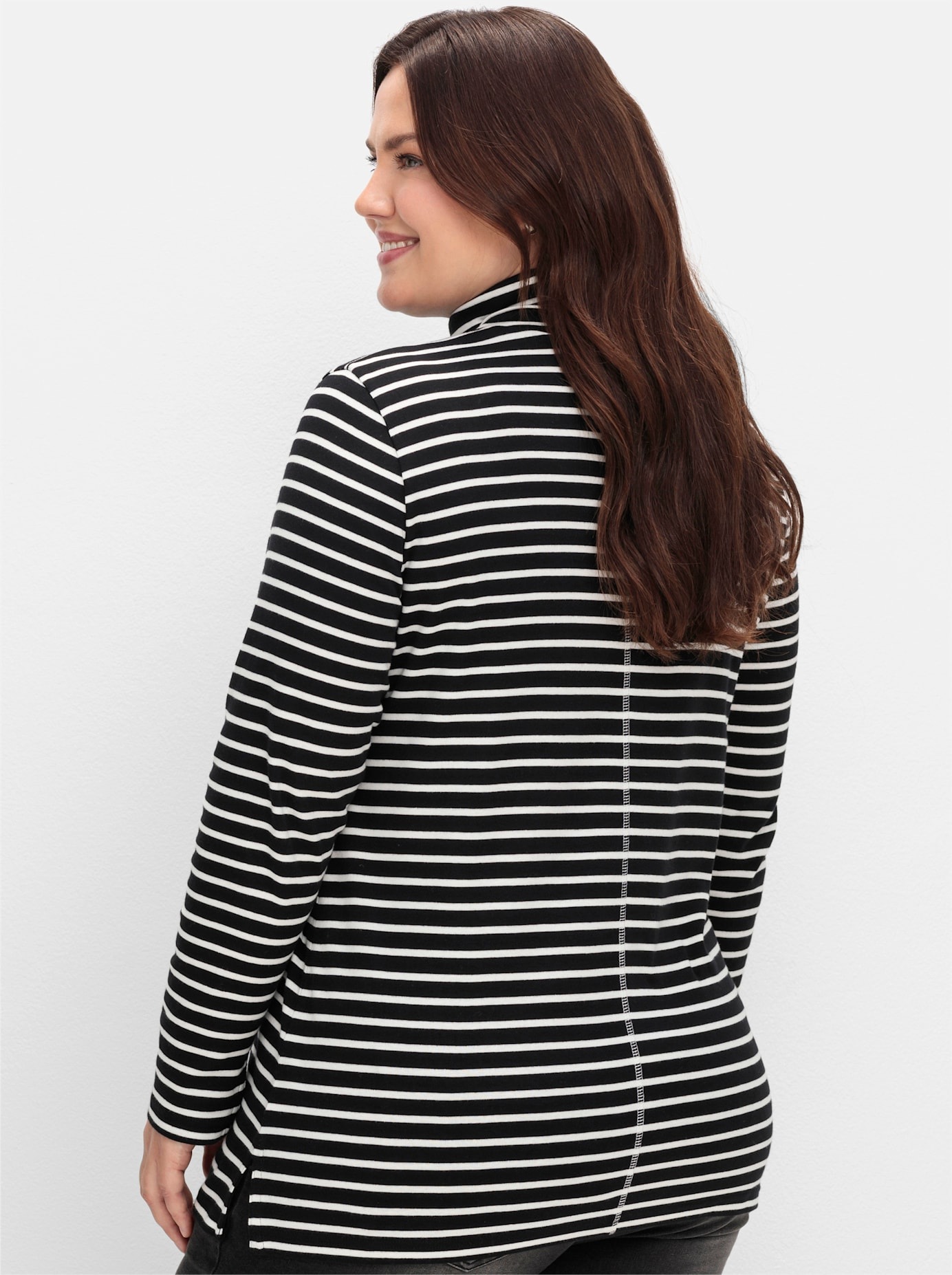Sheego Rollkragenshirt »Rollkragenshirt«, (1 tlg.)