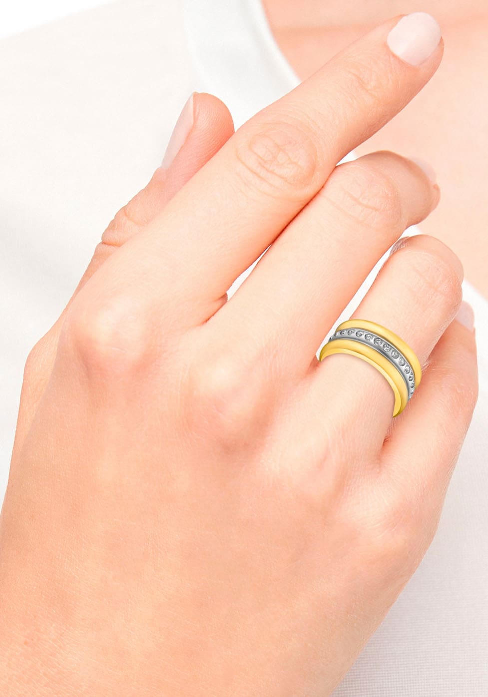 s.Oliver Fingerring »2036837/-38/-39/-40«, mit Zirkonia (synth.)