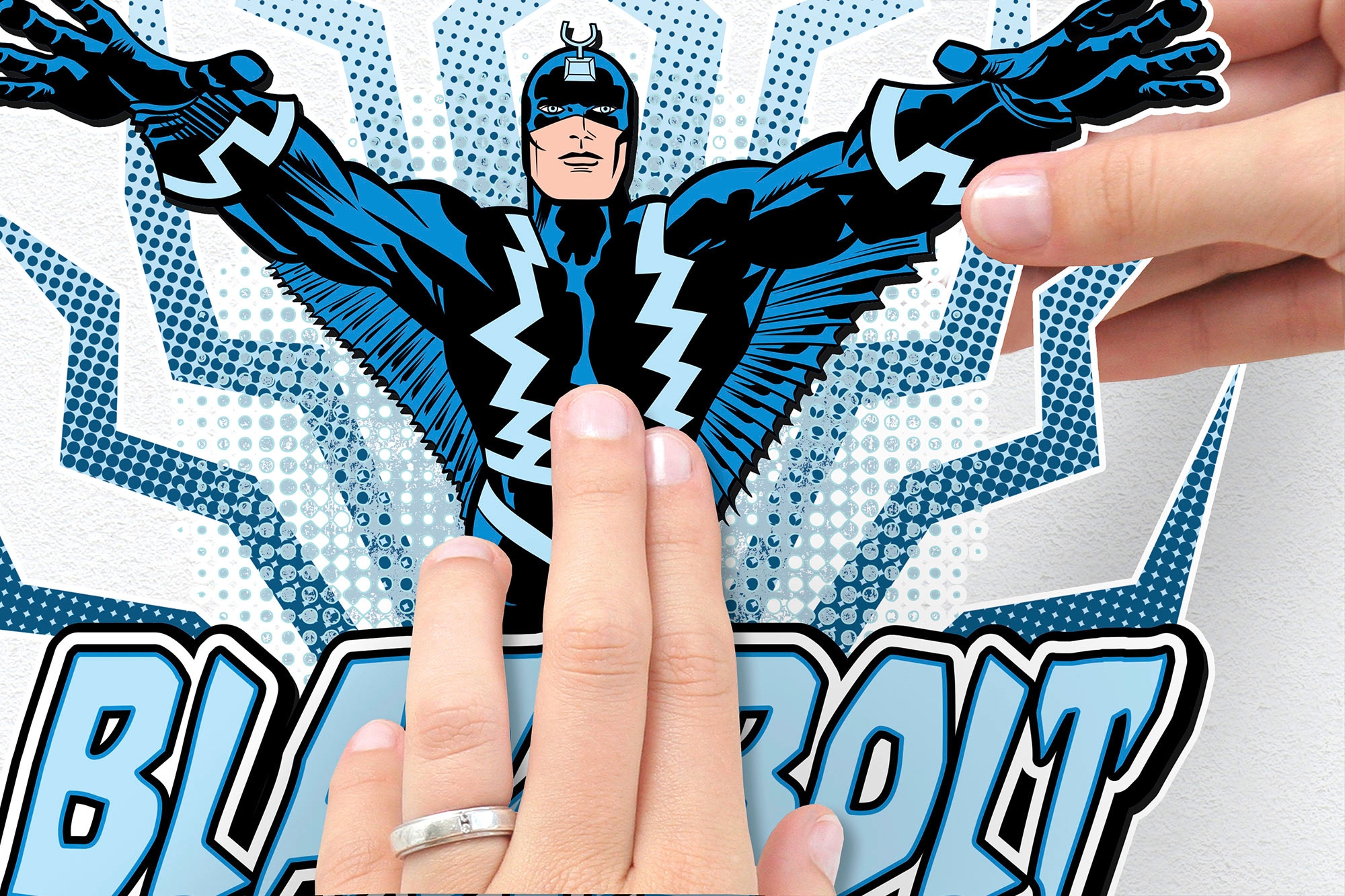 Komar Wandtattoo »Blackbolt Comic Classic - Grösse 50 x 70 cm«, (1 St.), selbstklebend, Wandsticker, Kinderzimmer