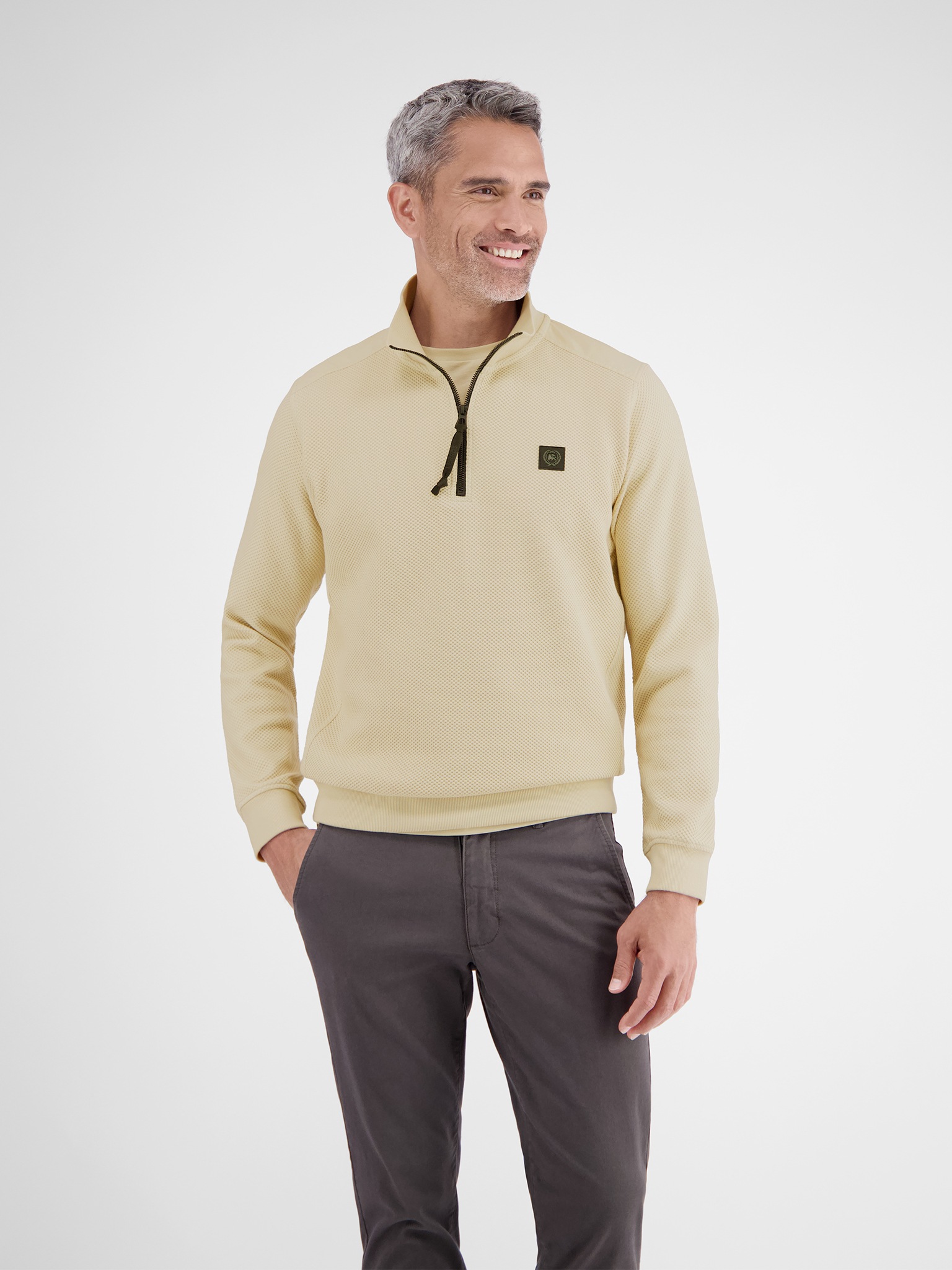 LERROS Sweatshirt, mit Logo Stickerei