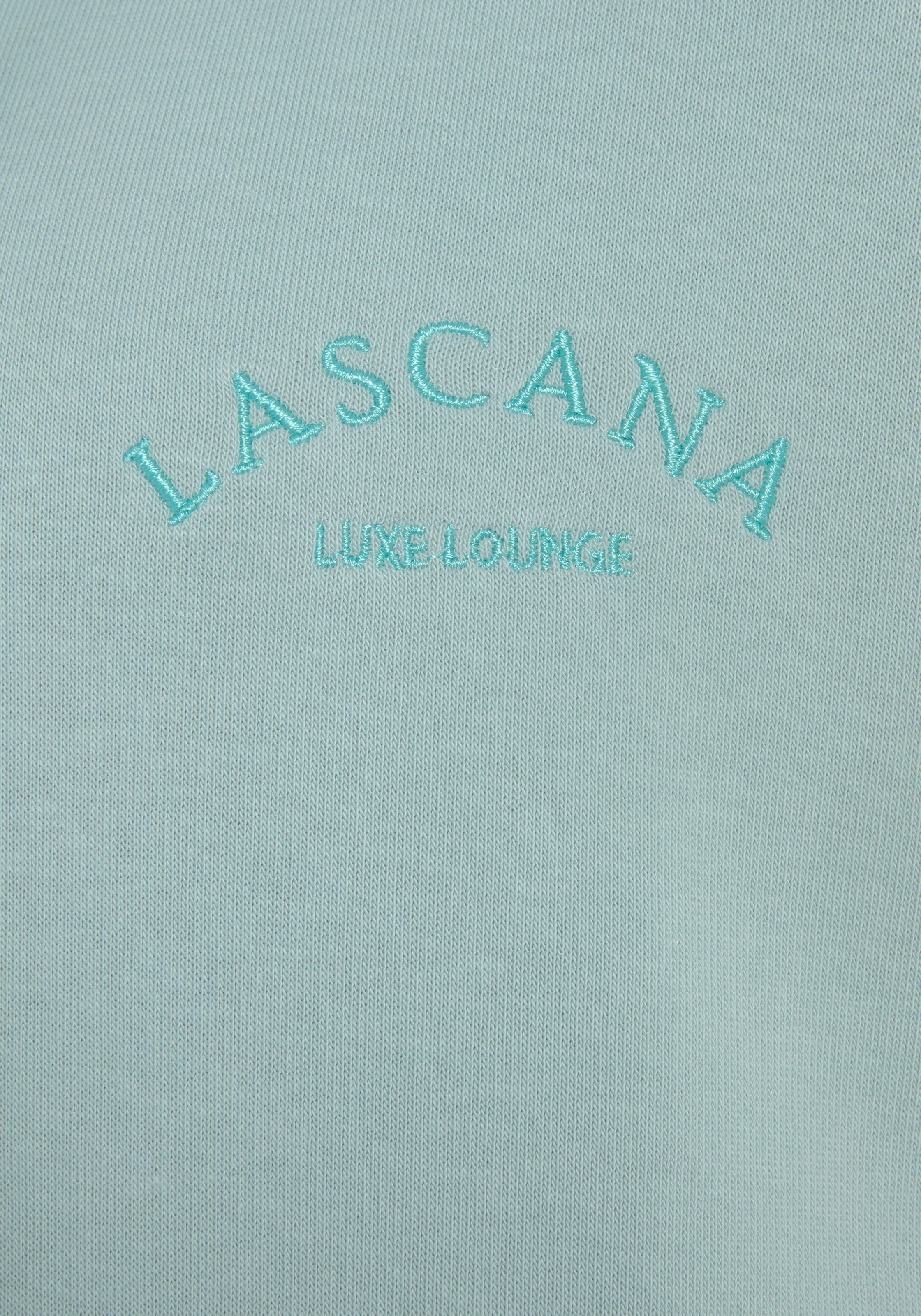 LASCANA Kapuzensweatshirt, mit Logostickerei, Loungewear