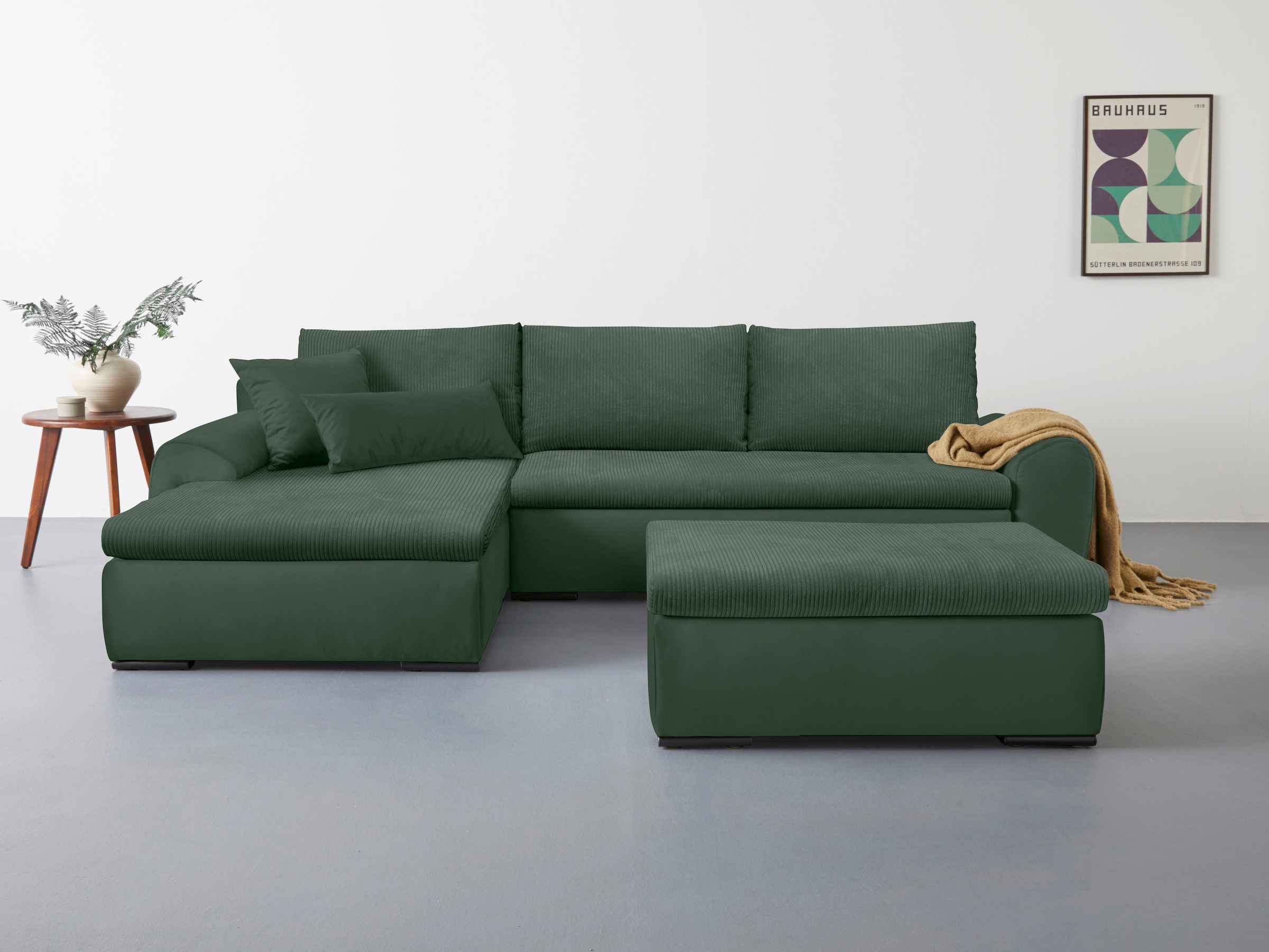 Home affaire Ecksofa Win L-Form, wahlweise mit Bettfunktion und Bettkasten