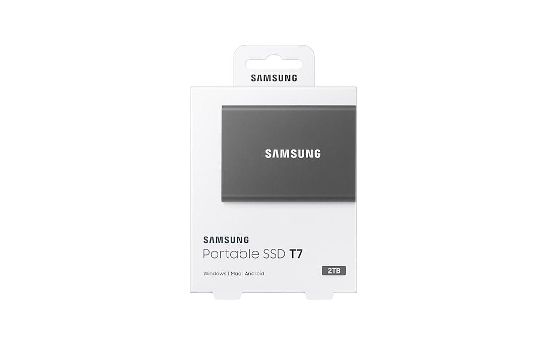 Neu eröffnet ➥ Samsung externe SSD bestellen »Port. gleich Grey« Jelmoli-Versand T7 SSD 2TB | Titan