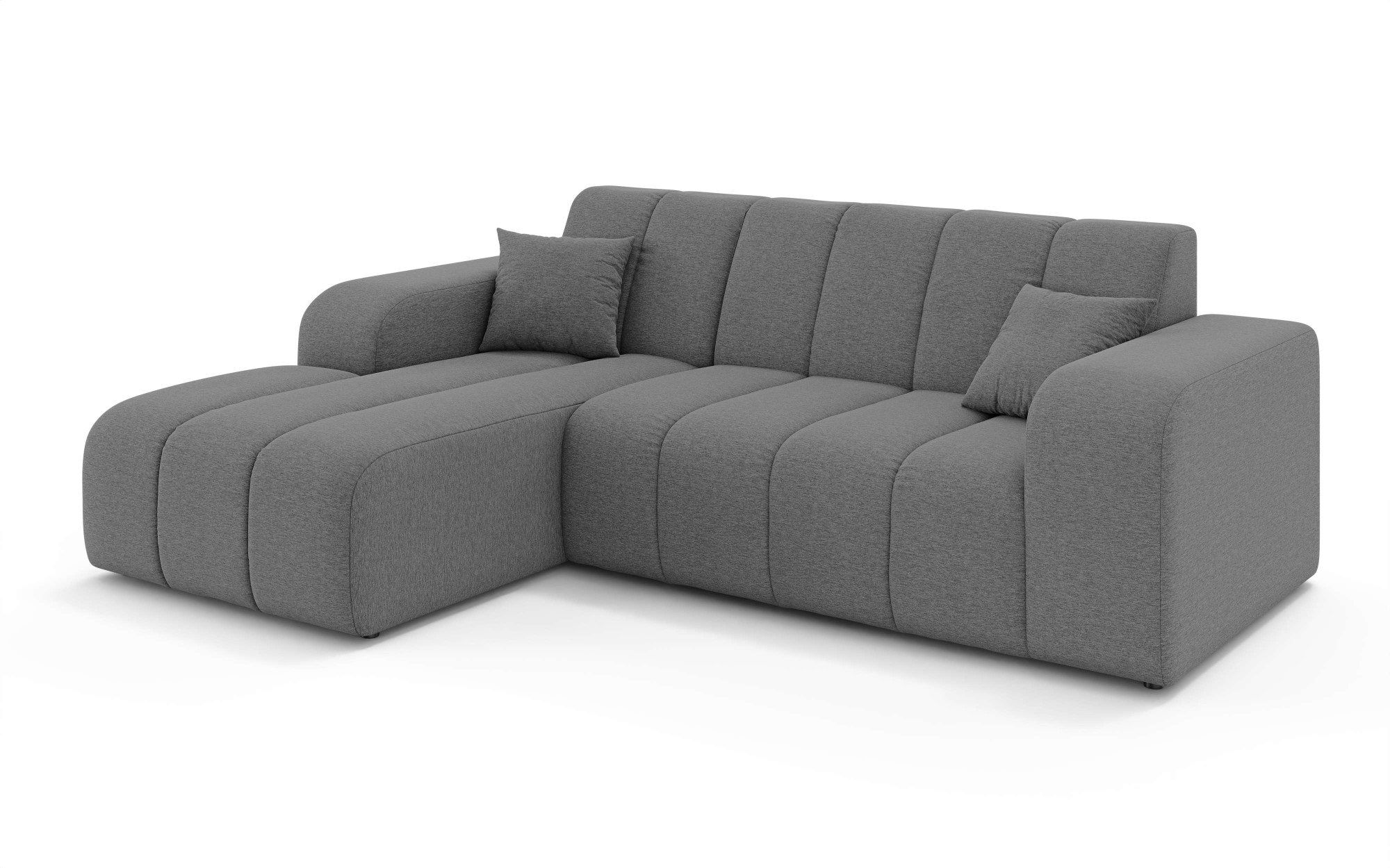 INOSIGN Ecksofa »CASSY L-Form, Schlafsofa mit Bettkasten, Masse B/T/H: 245/165/88 cm«, mit 2 Rückenkissen, Recamiere rechts oder links bestellbar