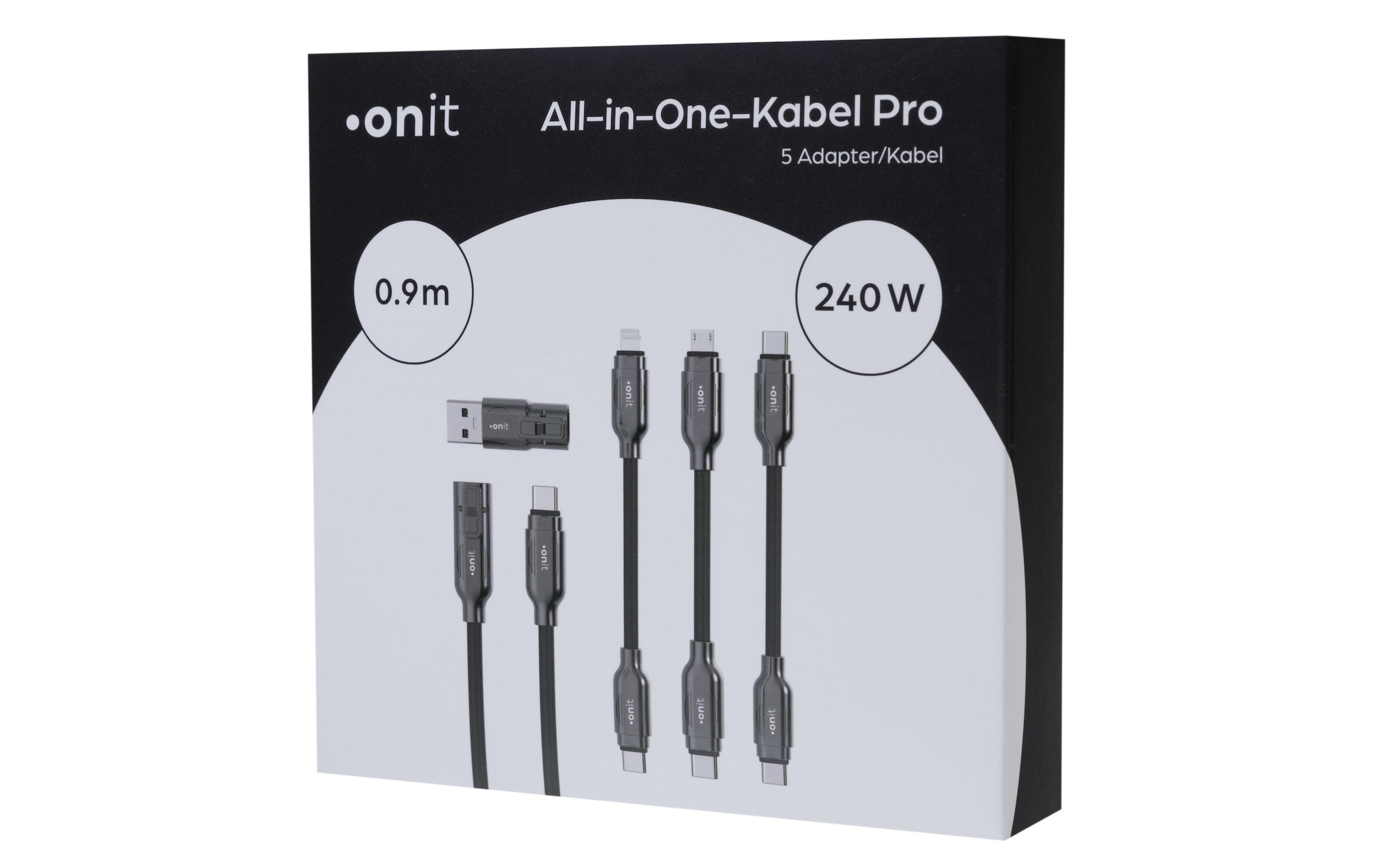 onit USB-Kabel »All-in-One Pro 240 W 0.9 m«