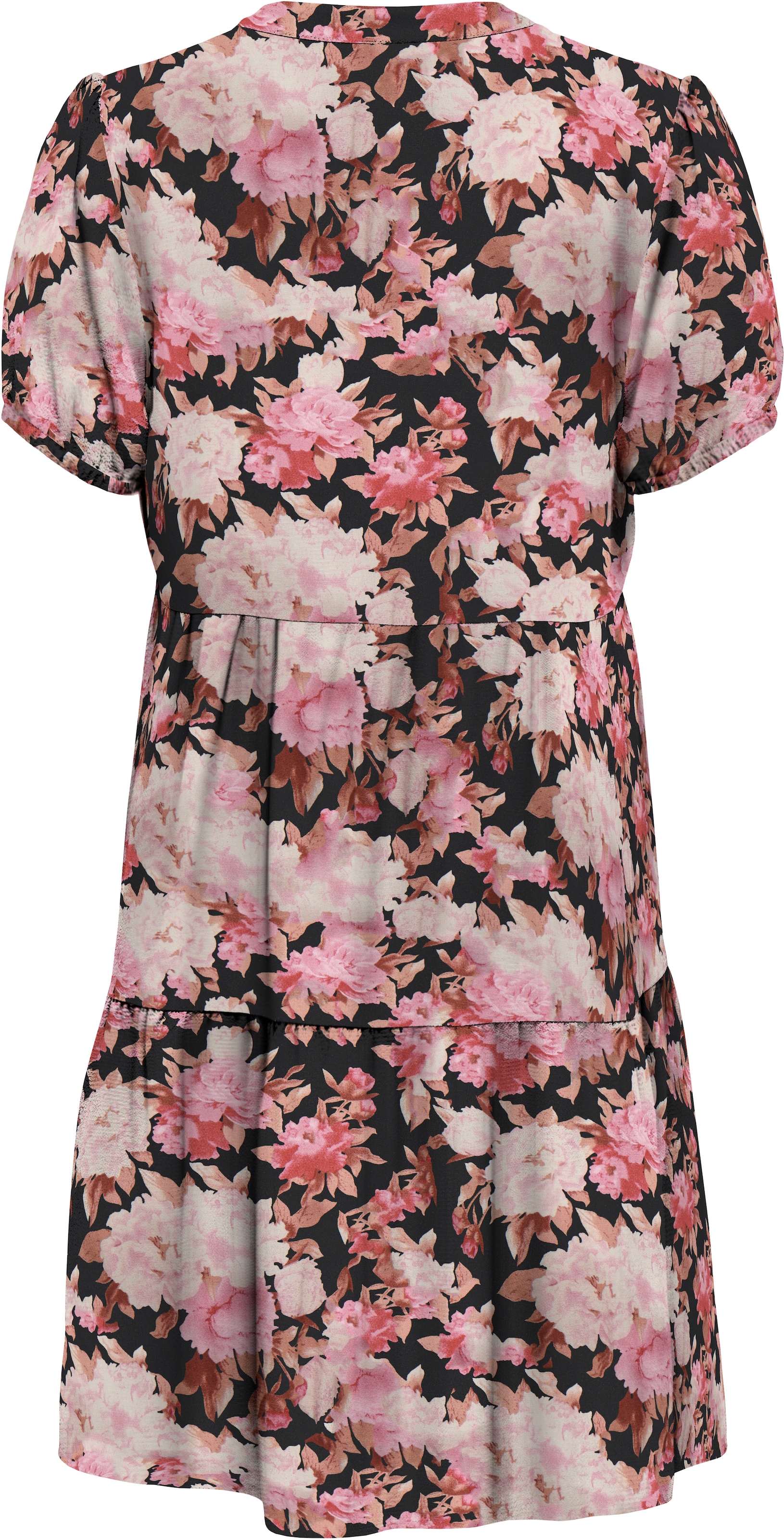 ONLY Druckkleid »ONLNOVA LIFE S/S THEA DRESS AOP PTM«, mit Volant