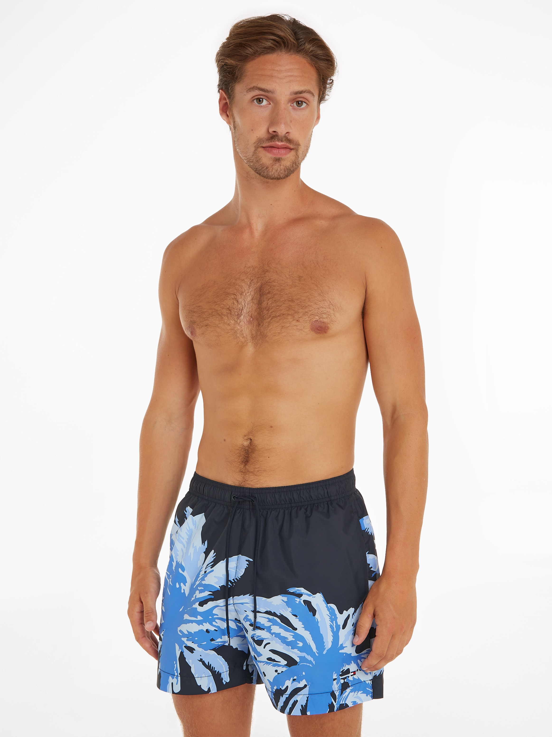 Badeshorts »MEDIUM DRAWSTRING PLACED«, mit Palmenprint