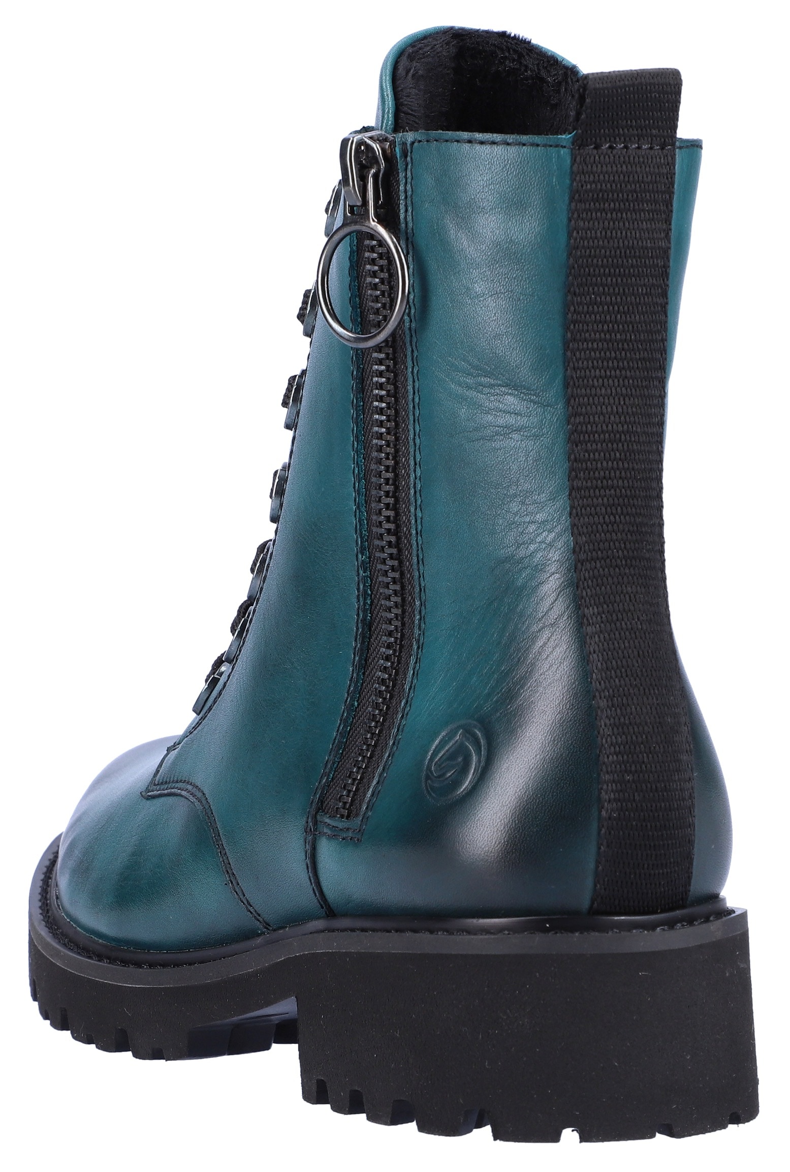 Remonte Schnürstiefelette, Blockabsatz, Stiefelette, Schnürboots, Flats im Used Look