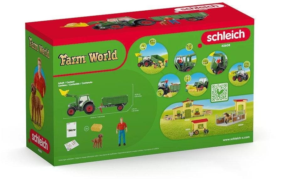 Schleich® Spielwelt »Farm World Traktor mit Anhänger«