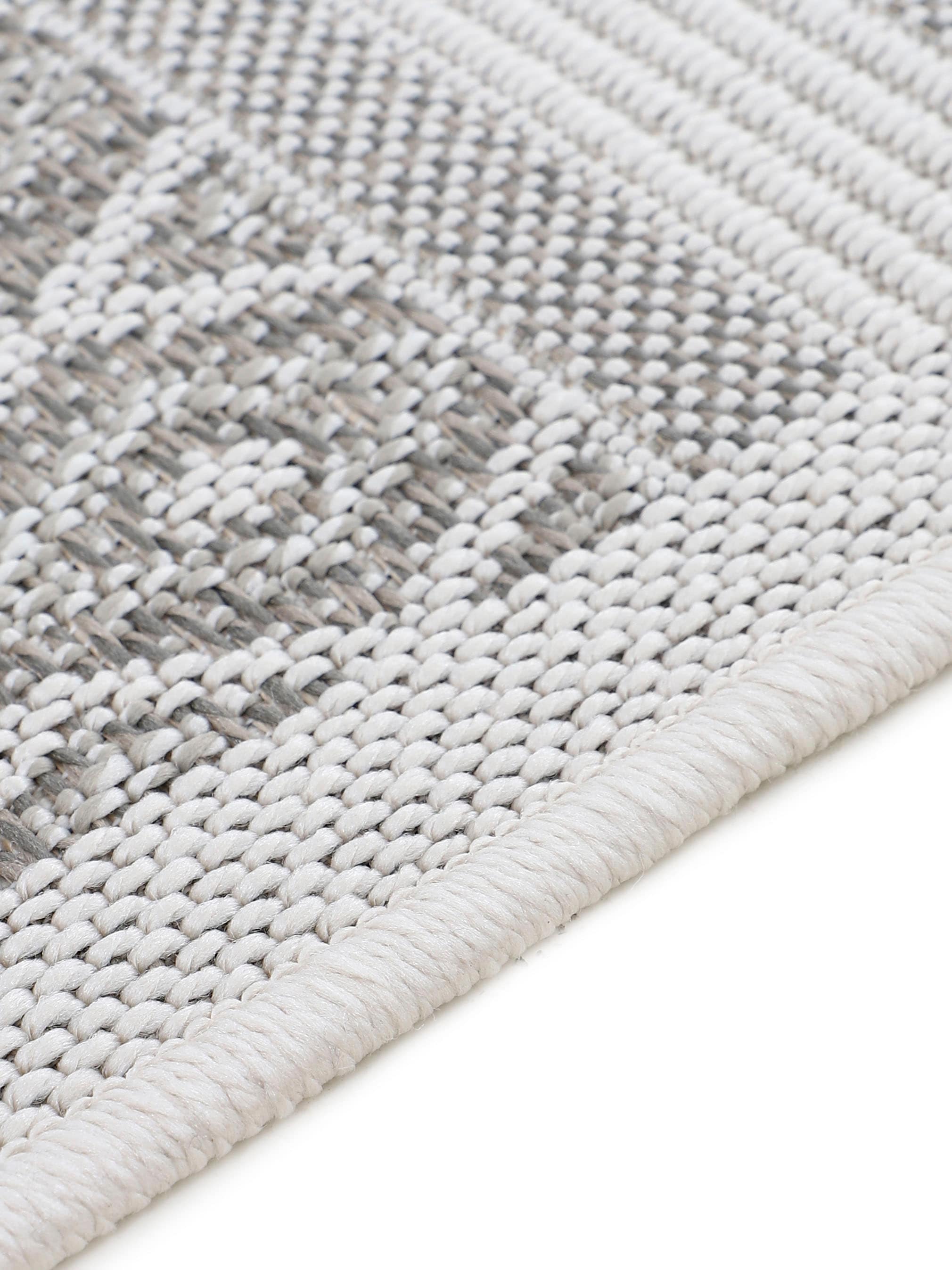 carpetfine Läufer »Boho 101«, rechteckig, 4 mm Höhe, robustes Flachgewebe, Sisal Optik, UV-beständig, Aussenbereich