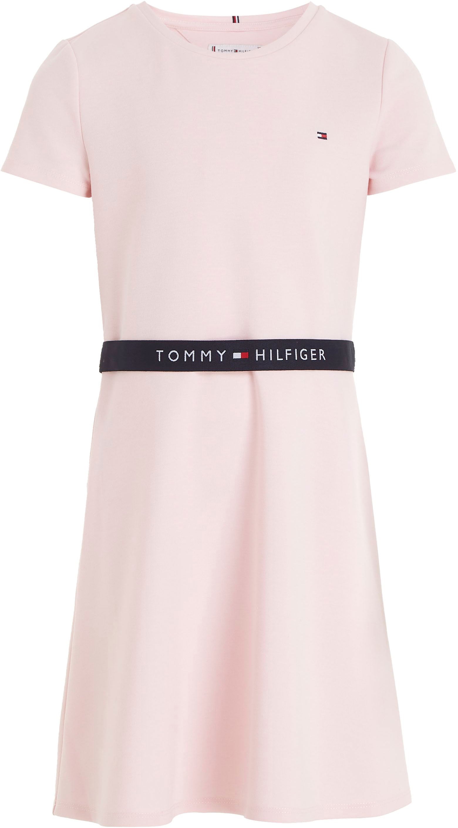 Tommy Hilfiger Jerseykleid »ESSENTIAL SKATER DRESS«, mit Markenlabel am Bund