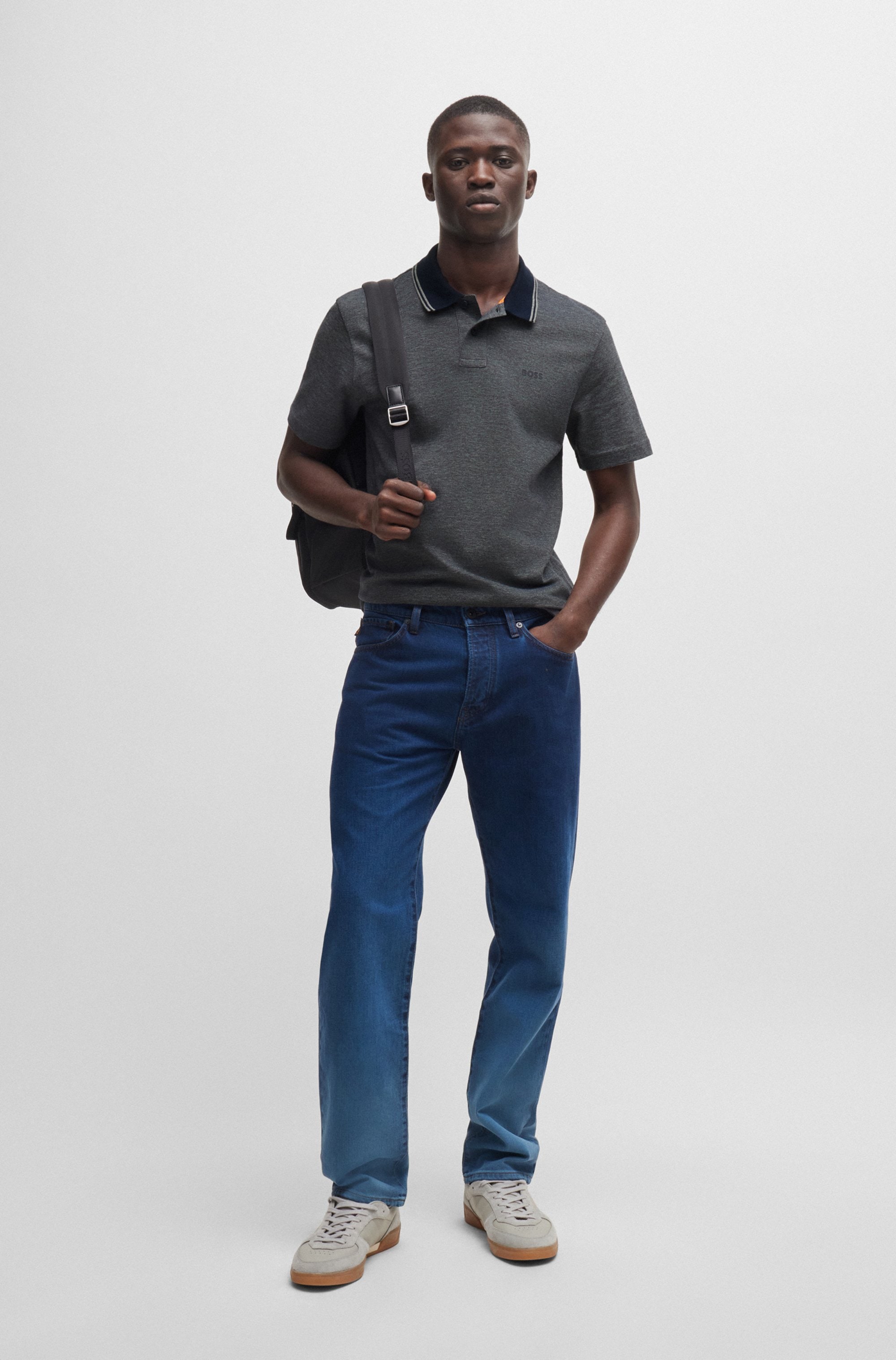 BOSS ORANGE Poloshirt »PeoxfordNew«, mit Polokragen