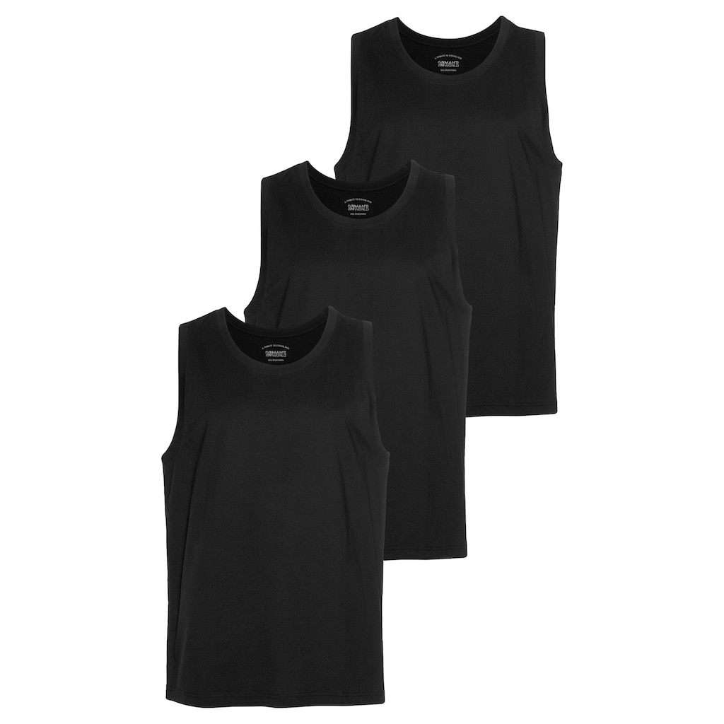 Man's World Muscleshirt, (Packung, 3 tlg., 3er-Pack)