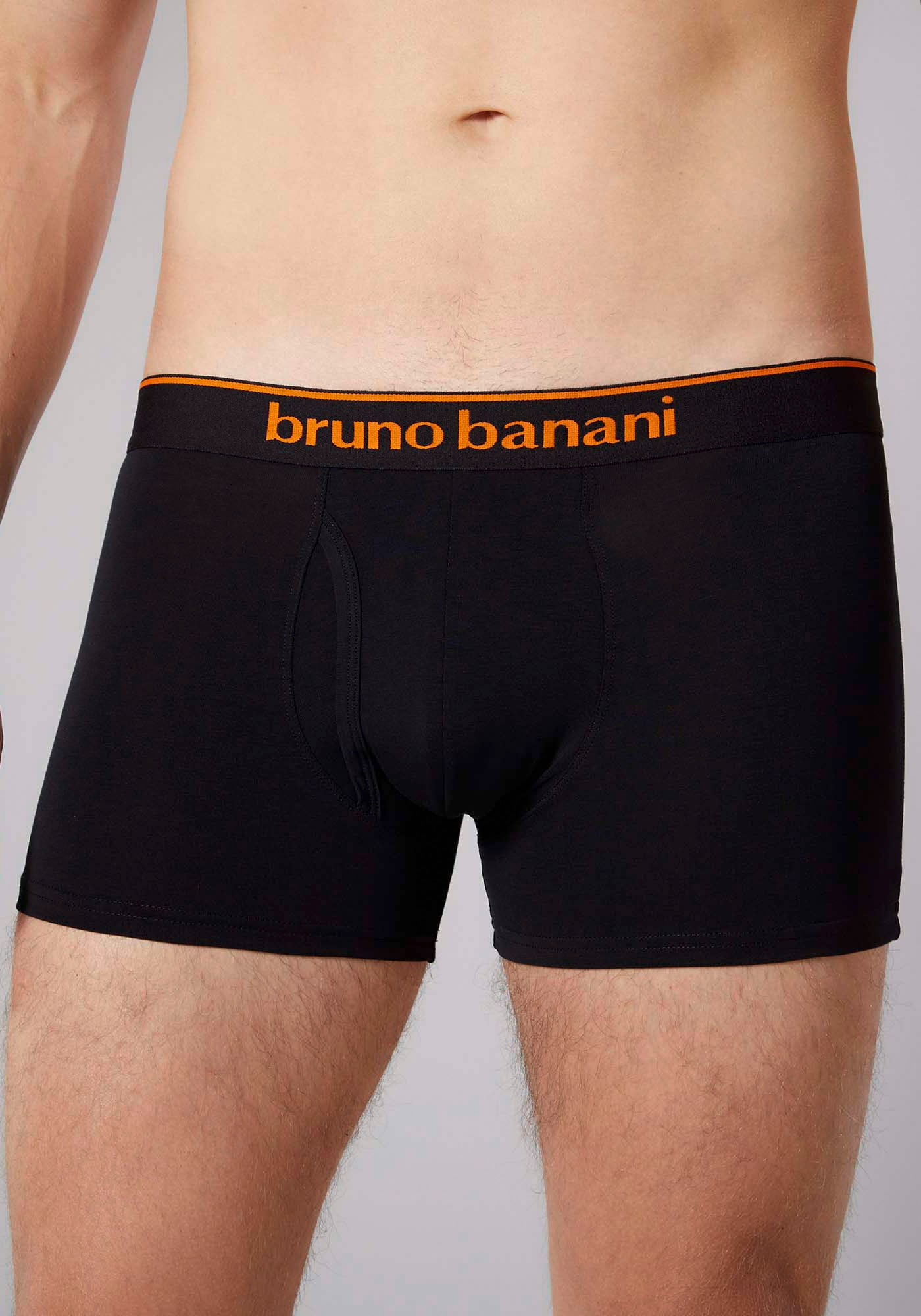 Bruno Banani Boxershorts »Short 2Pack Quick Access«, (Packung, 2er-Pack), Kontrastfarbene Details