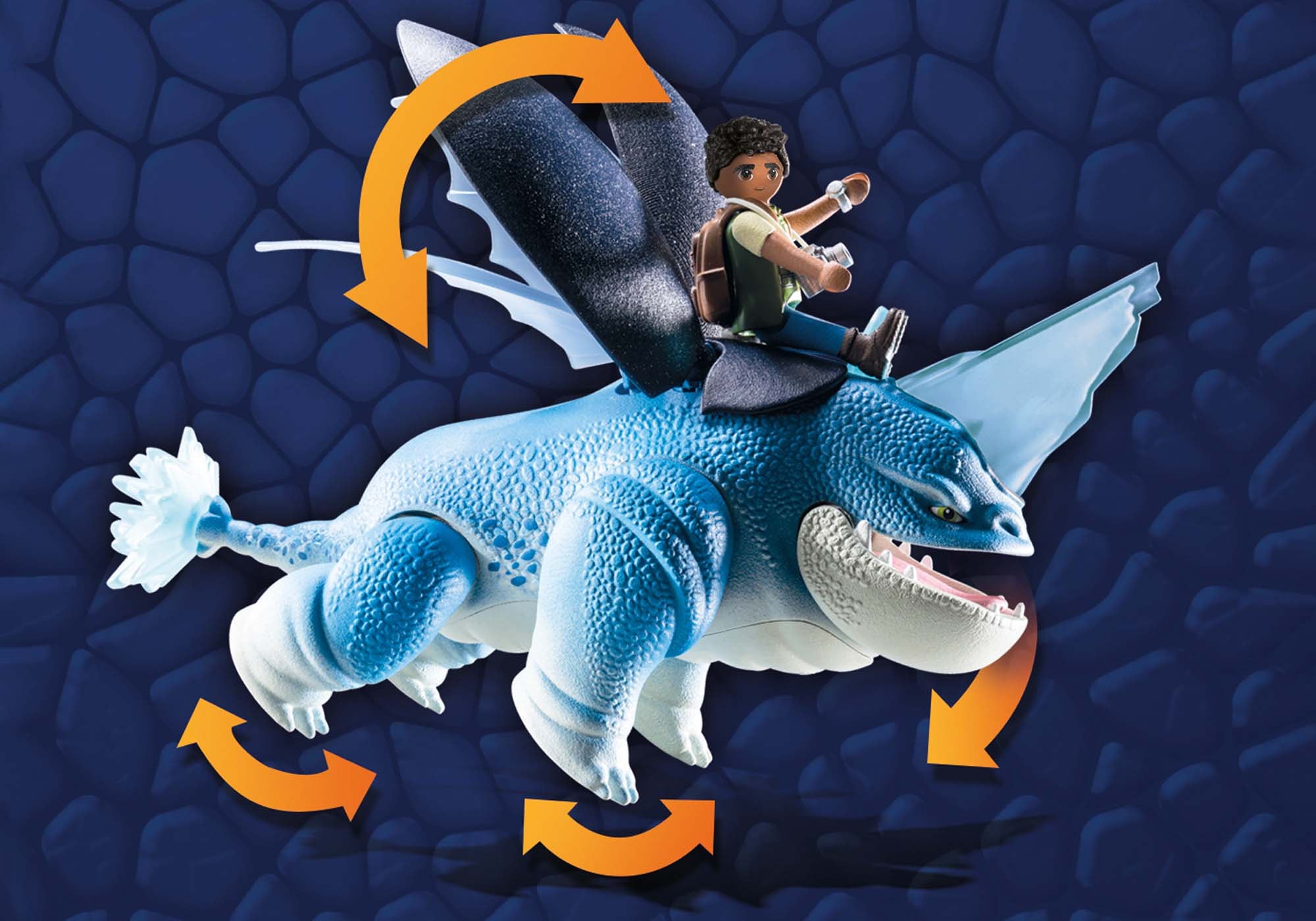 Playmobil® Konstruktions-Spielset »Dragons: The Nine Realms - Plowhorn & D'Angelo (71082)«, (17 St.), Made in Germany
