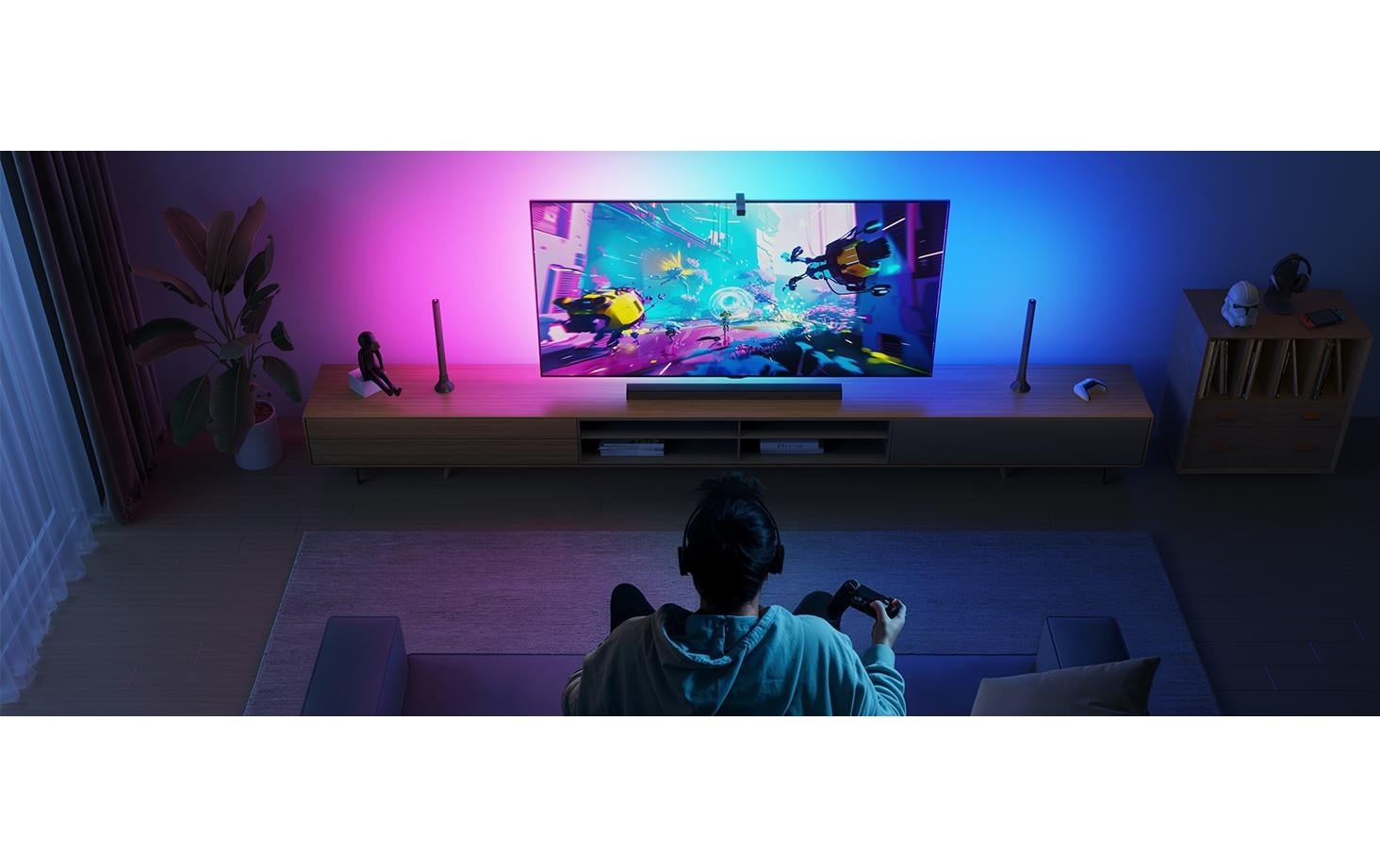 Govee LED Lichtleiste »Govee Kit 2 T3 Cam, RGBIC, WiFi + BT«, 30 flammig