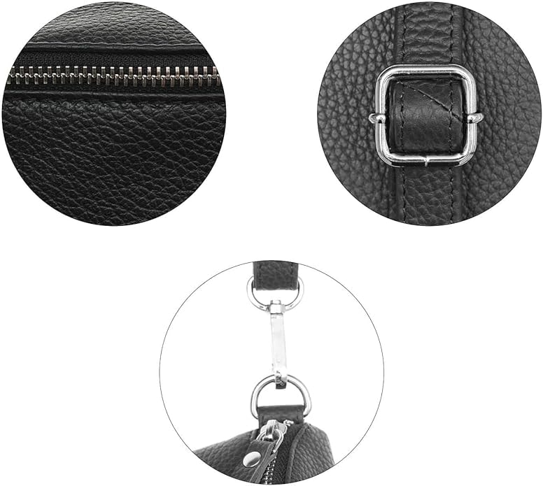 Zwillingsherz Umhängetasche »XXL Crossbody Bag Leder«, Grosse Umhängetasche mit Reissverschluss