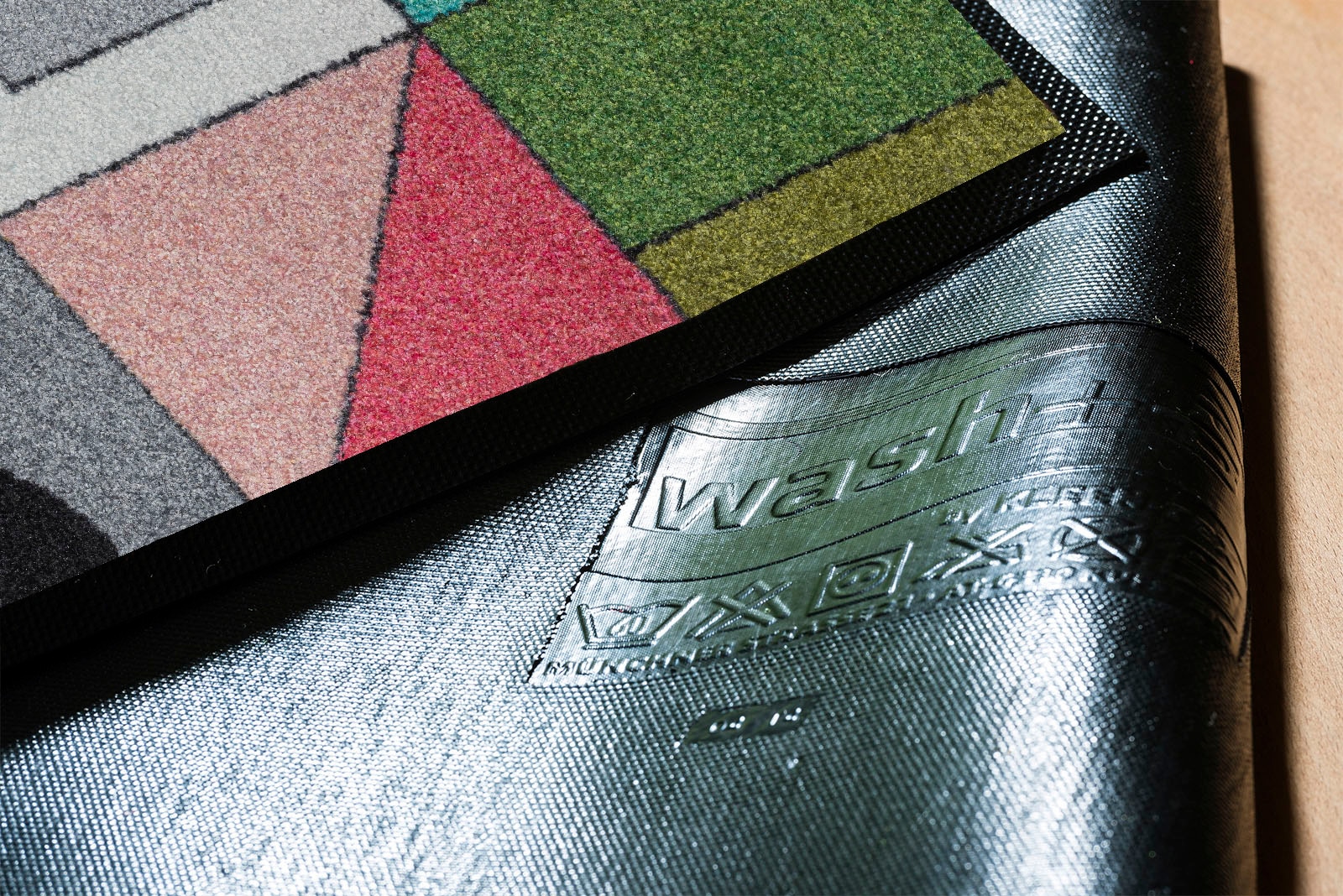 wash+dry by Kleen-Tex Teppich »Momix«, rechteckig, 7 mm Höhe, modernes Patchwork Design, rutschhemmend, waschbar