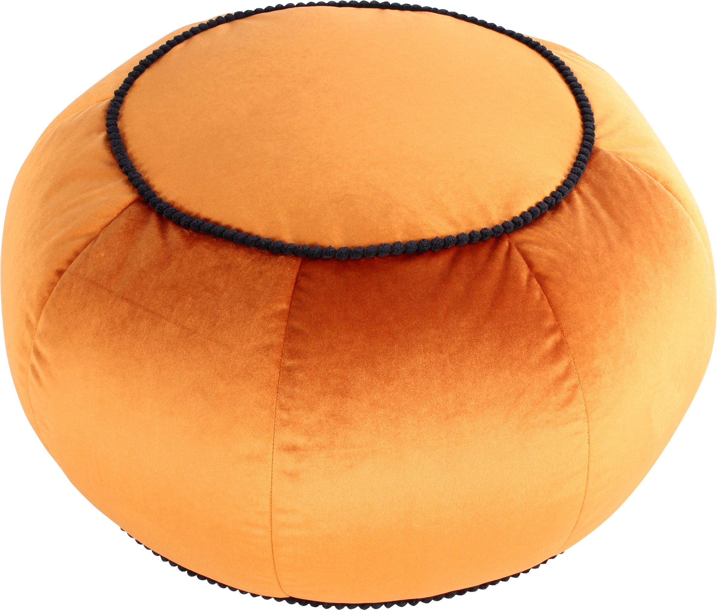 Kayoom Sitzhocker »Pouf Taj Mahal 325«, (1 St.), samtweich, farbig, modern, orientalisches Design