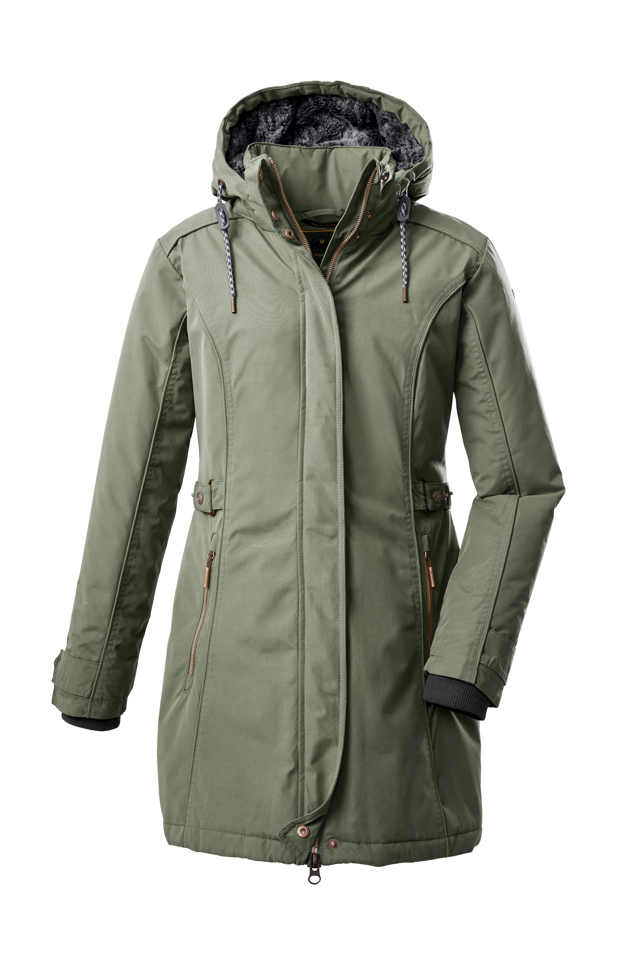 G.I.G.A. DX by killtec Parka »GW 6 WMN PRK« Eleganter, wasserabweisender Parka mit abnehmbarer Kapuze u Teddyfell