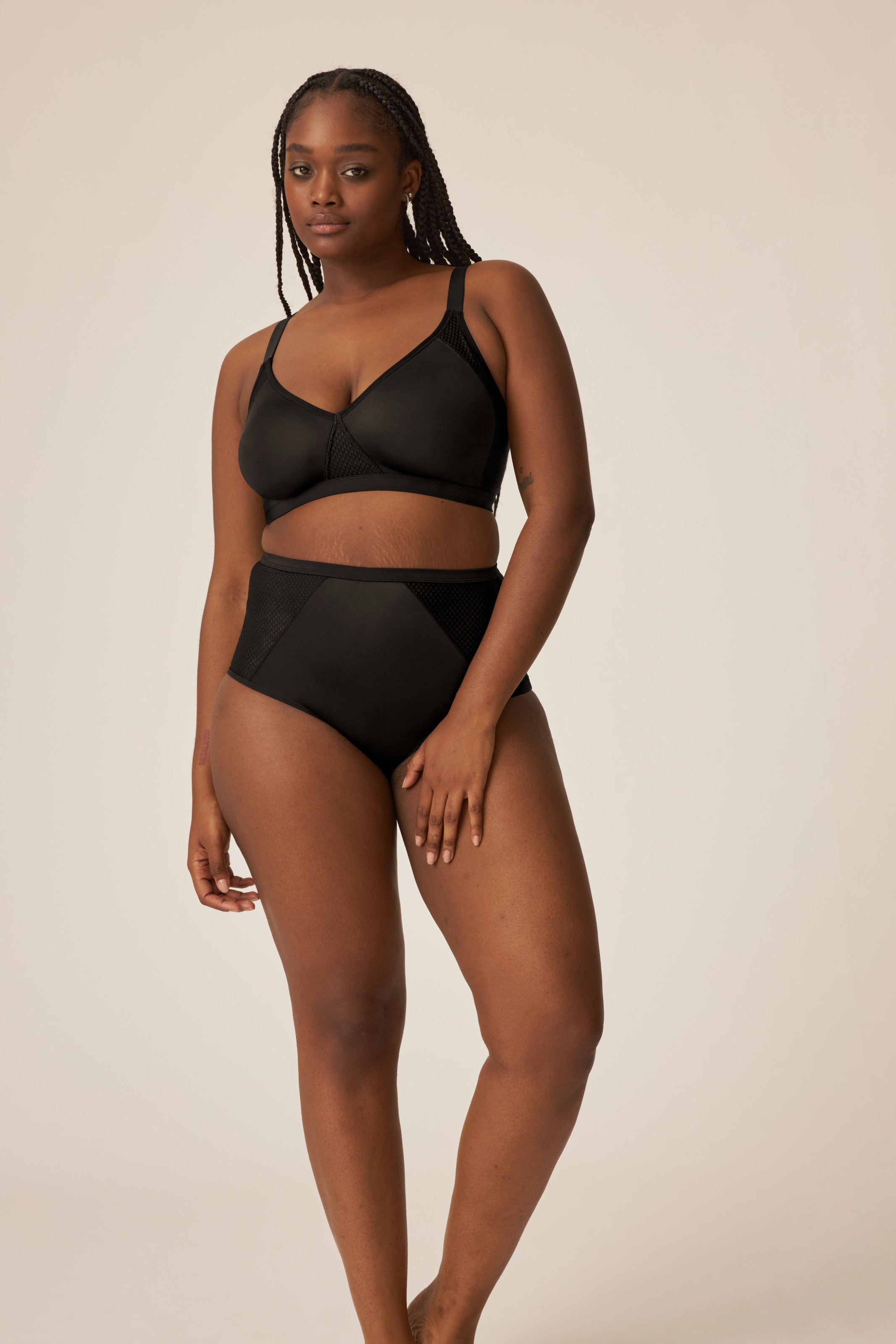 Naturana Bügelloser BH "Modern Minimizer" verstellbare Träger, ohne Bügel, feminin, bequem