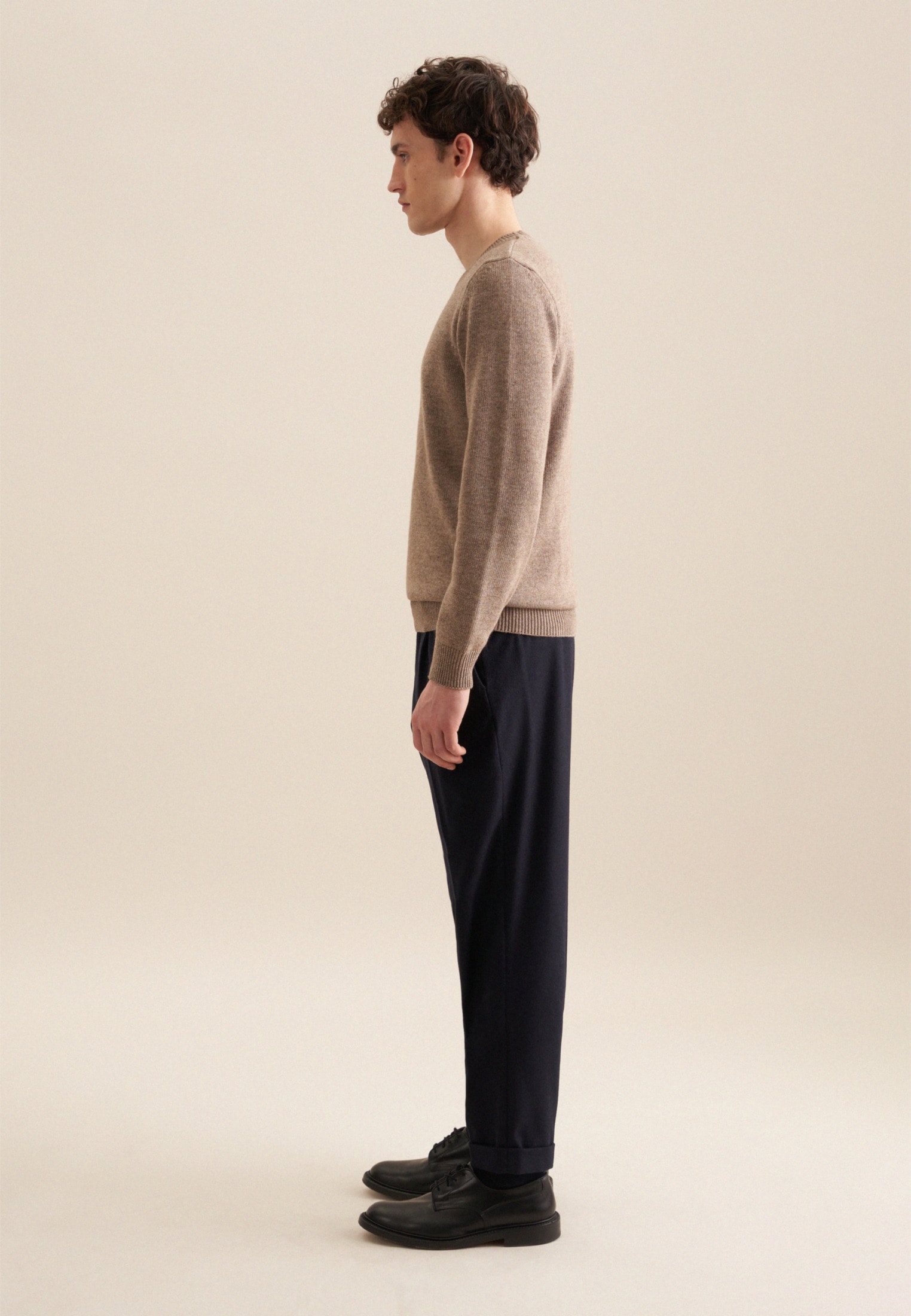 seidensticker Strickpullover »Regular«, Langarm Rundhals Uni